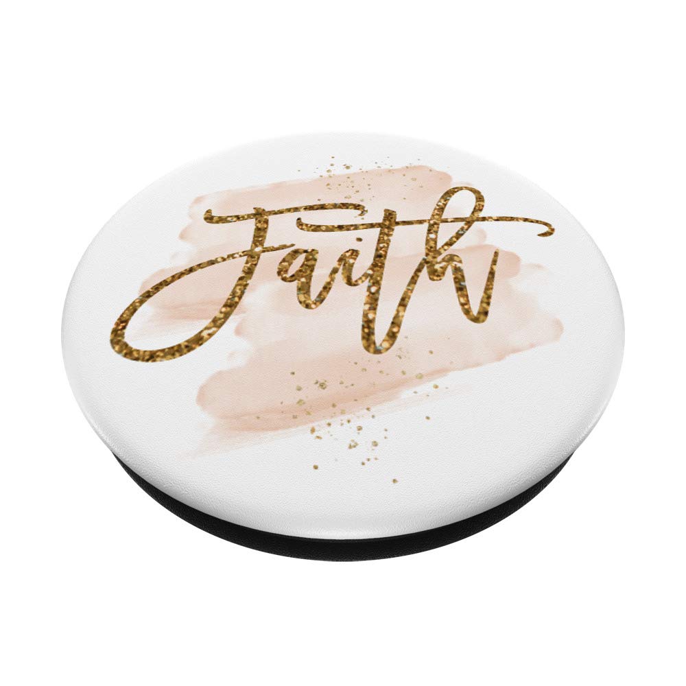Personalized Faith-Inspired Girls & Ladies Name PopSocket - Trendy Faux Gold Script Design, Swappable PopGrip for Phones & Tablets - Perfect for Daily Use & Gift Giving