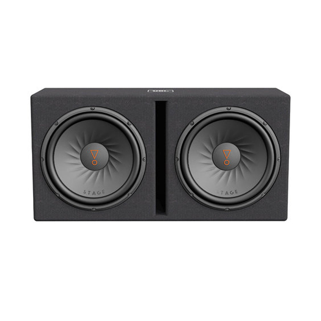 JBL STAGE1200D 12-Inch Dual Ported Subwoofer Enclosure - High Power Car Audio Bass Box for Deep Sound | Perfect for Trucks, SUVs, and Custom Car Audio Systems