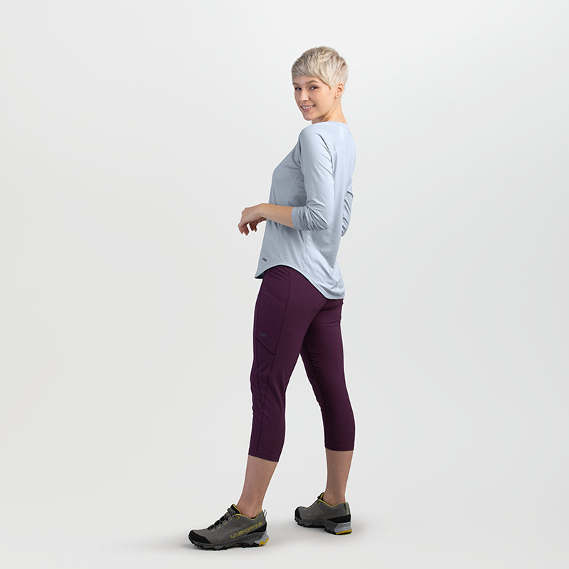 Women's Argon Long Sleeve T-Shirt - Soft Comfortable Casual Top for Everyday Wear | Perfect for Workouts, Yoga, and Layering in Cool Weather