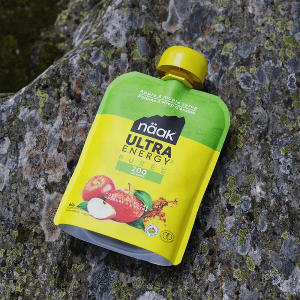 Naak Ultra Energy Puree - 200 Calorie Organic Apple Fruit Snack for Hiking, Running & Outdoor Adventures - Healthy On-the-Go Fuel for Athletes