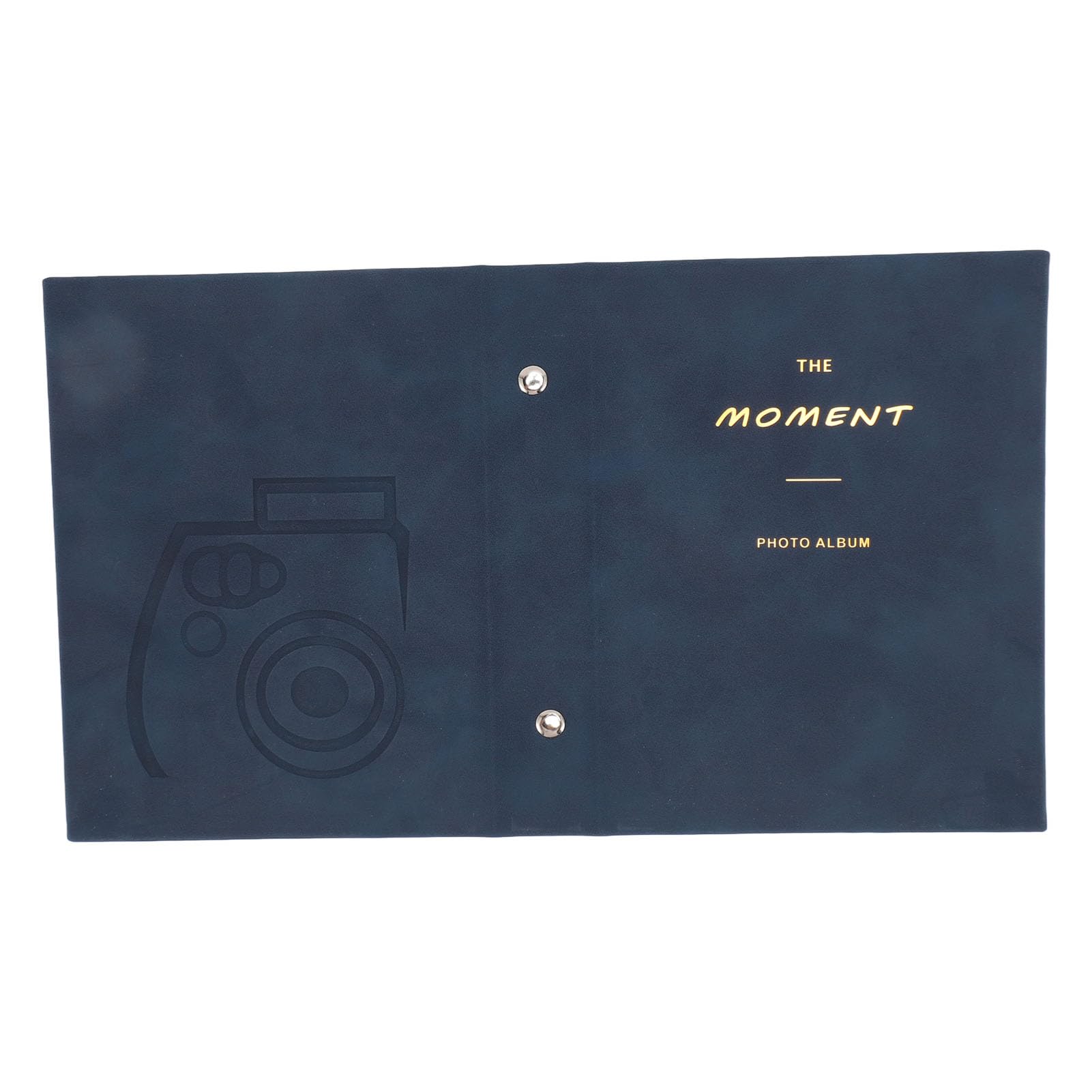 Jiawu 64-Pocket Photo Album - Lightweight 2x3 Velvet Cover for Mini 12, 11, 9, 8 Photos - Dark Blue | Perfect for Baby Pictures, Wedding Memories & Travel Scrapbooking