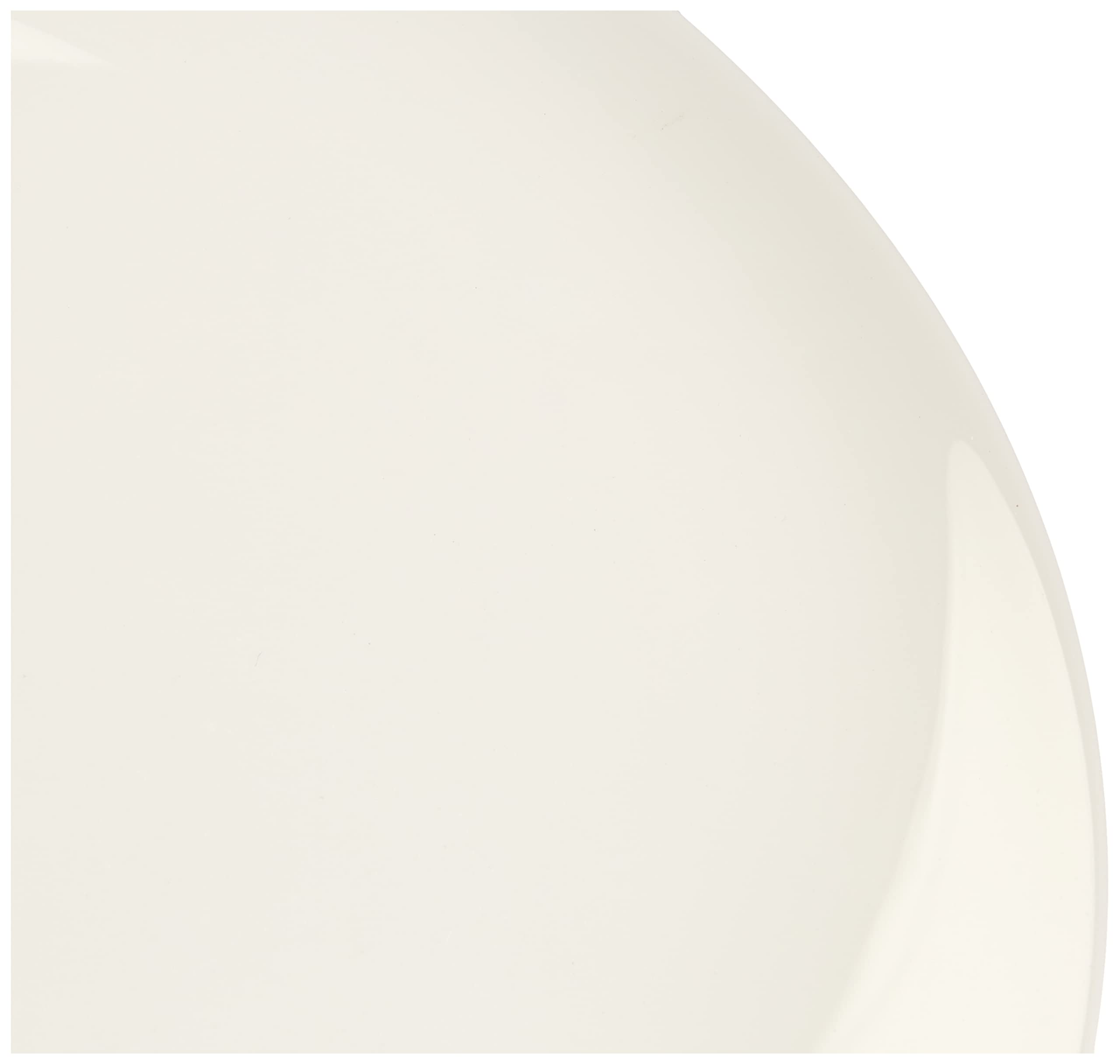 H&H Premiere Set of 6 Opal White Pizza Plates - Durable Dinnerware for Parties, Restaurants & Family Gatherings