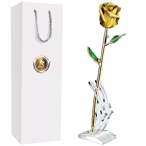 07. Yellow Original Rose With Stand
