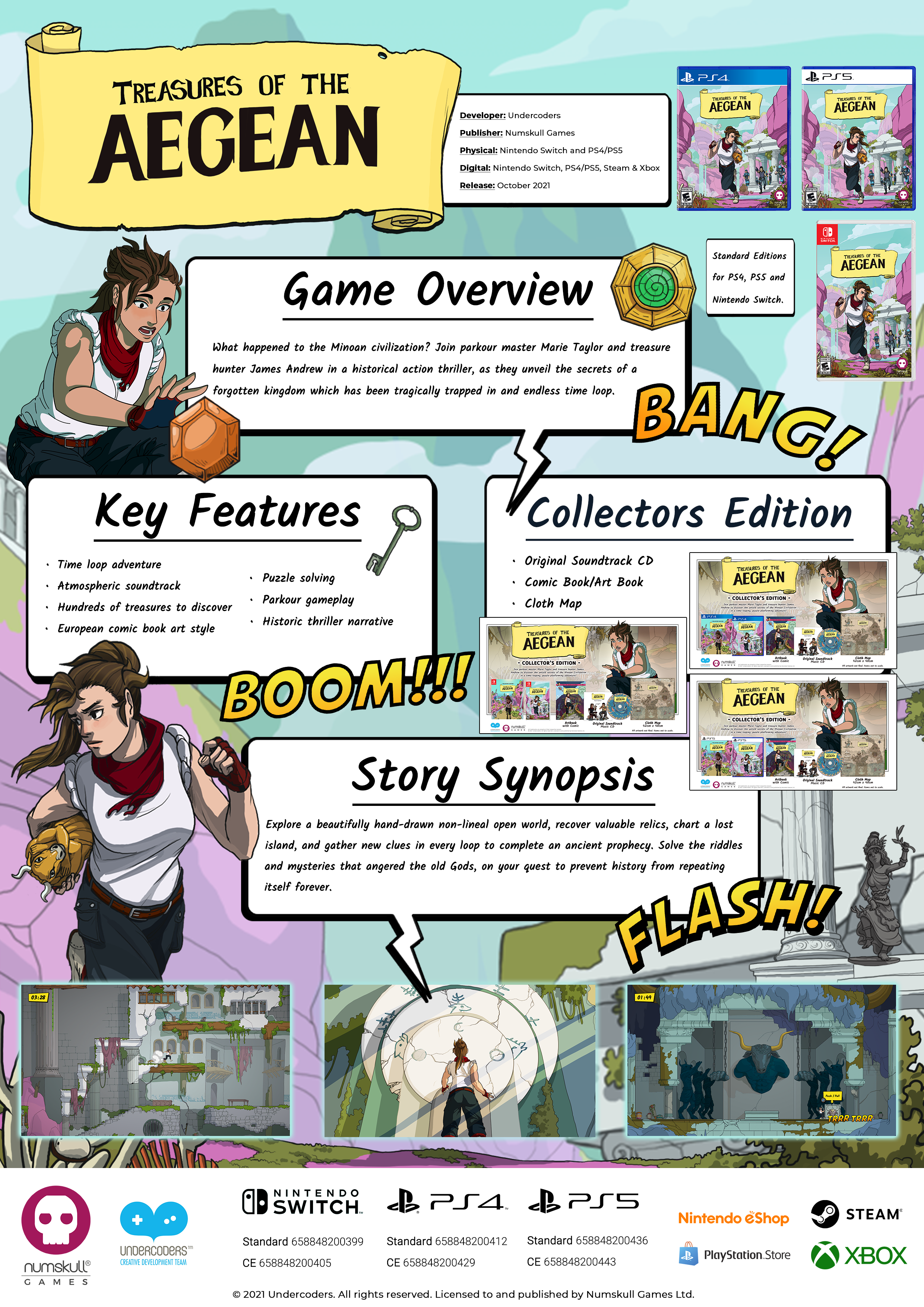Treasures of the Aegean - PS5 Adventure Game | Explore Ancient Greek Mythology | Perfect for History Buffs & Action RPG Fans