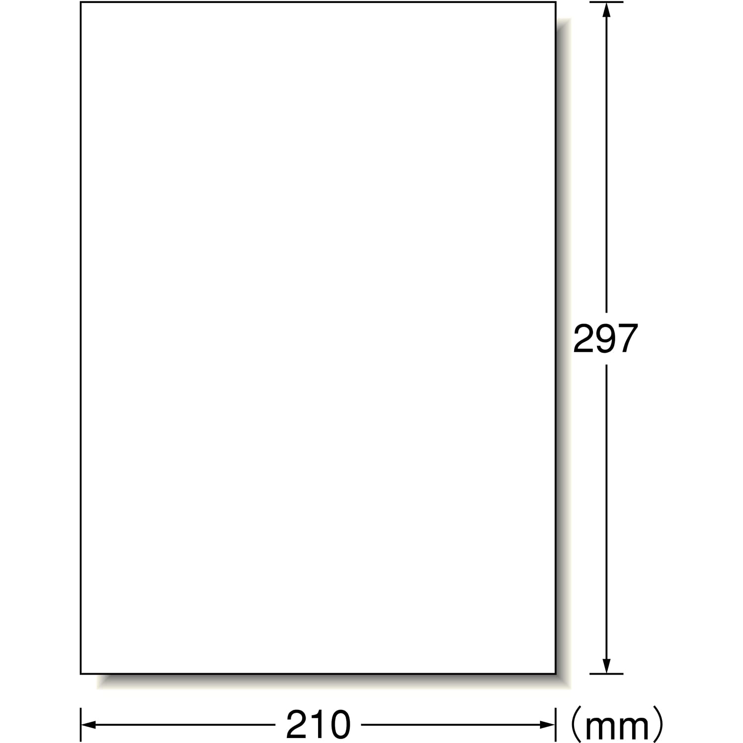 31351 Eco-Friendly Recycled Paper Label Stickers - A4 Size, Uncut, 300 Sheets for Office, Shipping & Home Organization