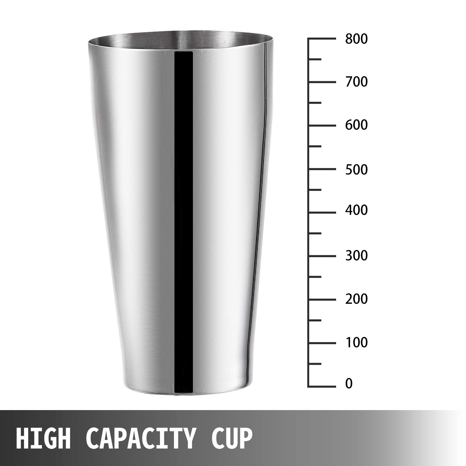 VEVOR Commercial Milkshake Maker Machine - 180W Stainless Steel Electric Shake Mixer with 800ml Cup, 2-Speed Adjustable for Thick & Creamy Milkshakes - Perfect for Ice Cream Shops, Diners, Cafes & Home Use