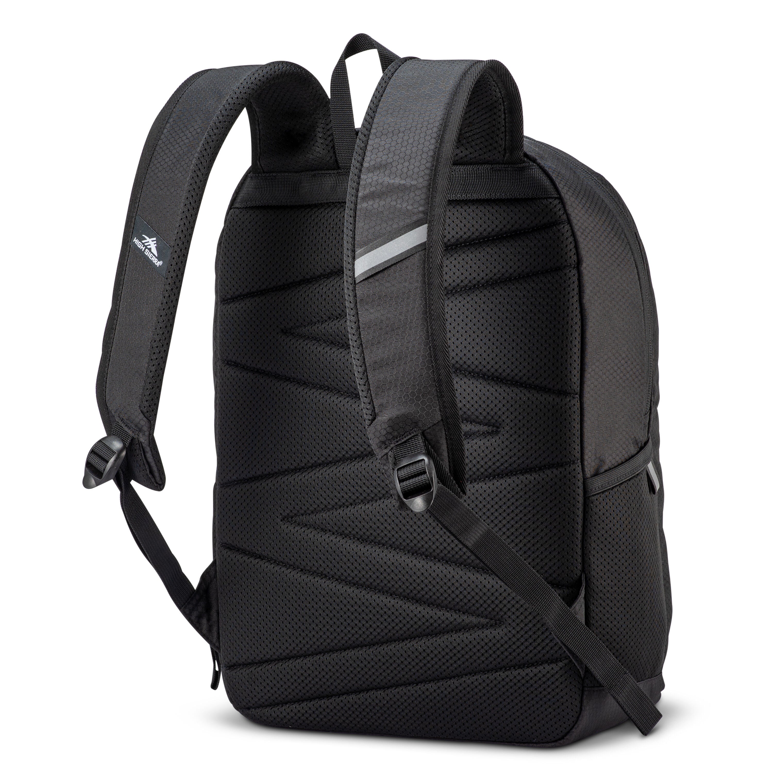 High Sierra Outburst 2.0 Backpack - Durable Hiking & Travel Backpack for Men & Women - Water-Resistant Daypack for School, Work & Outdoor Adventures (Black)