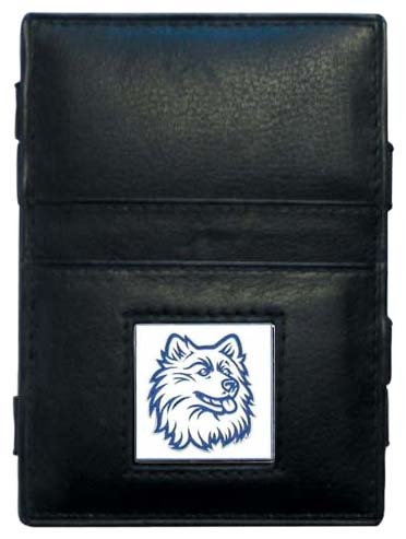 Siskiyou Sports NCAA Leather Jacob's Ladder Wallet - Genuine Leather Bifold Wallet for Men with ID Window - Perfect for College Sports Fans, Everyday Carry & Gifts