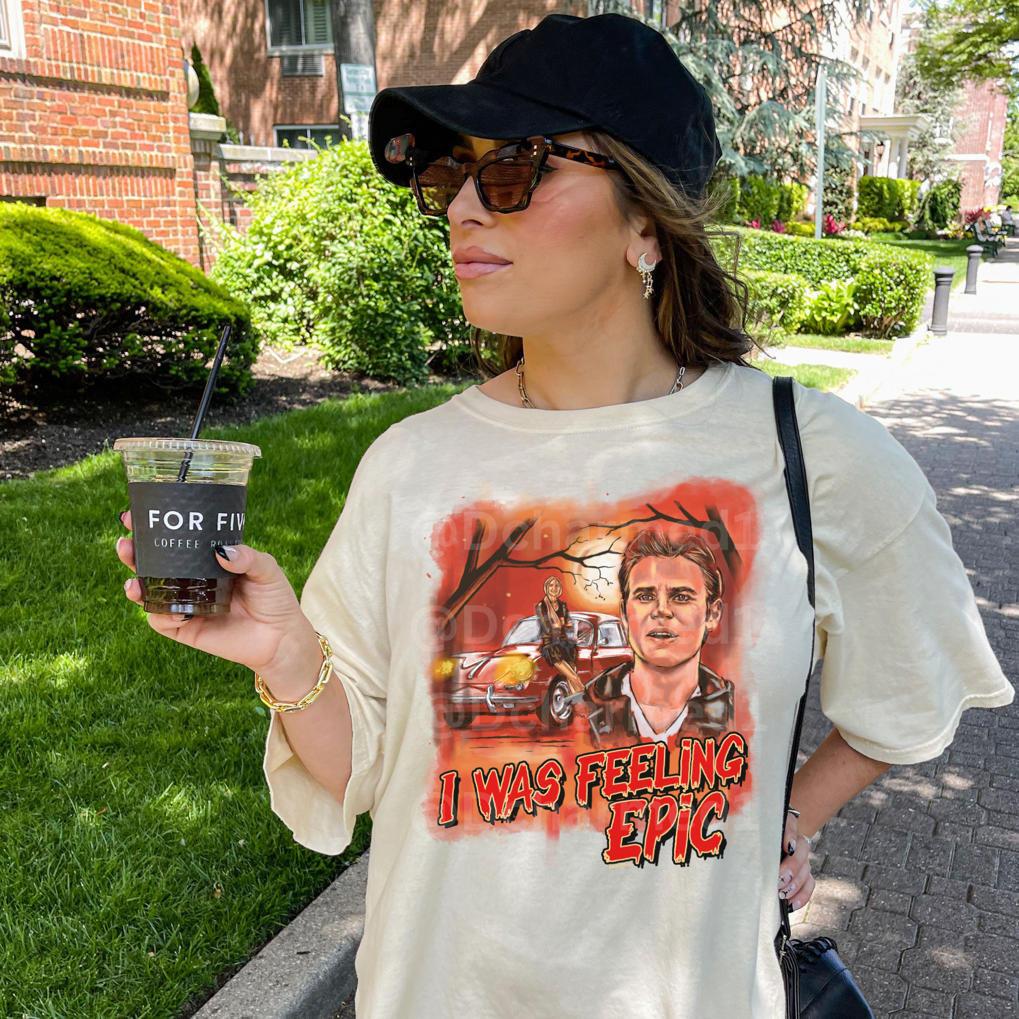 Stefan Shirt - 'I Was Feeling Epic' TVD Inspired T-Shirt - Perfect for Vampire Diaries Fans, Casual Wear & Gifts