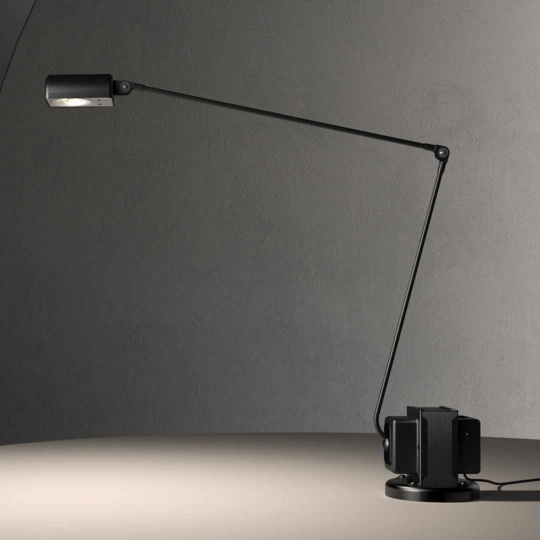 Dynamo Table Lamp - Vintage Industrial Style LED Desk Light for Home Office, Bedroom & Study | Energy Efficient & Adjustable Brightness