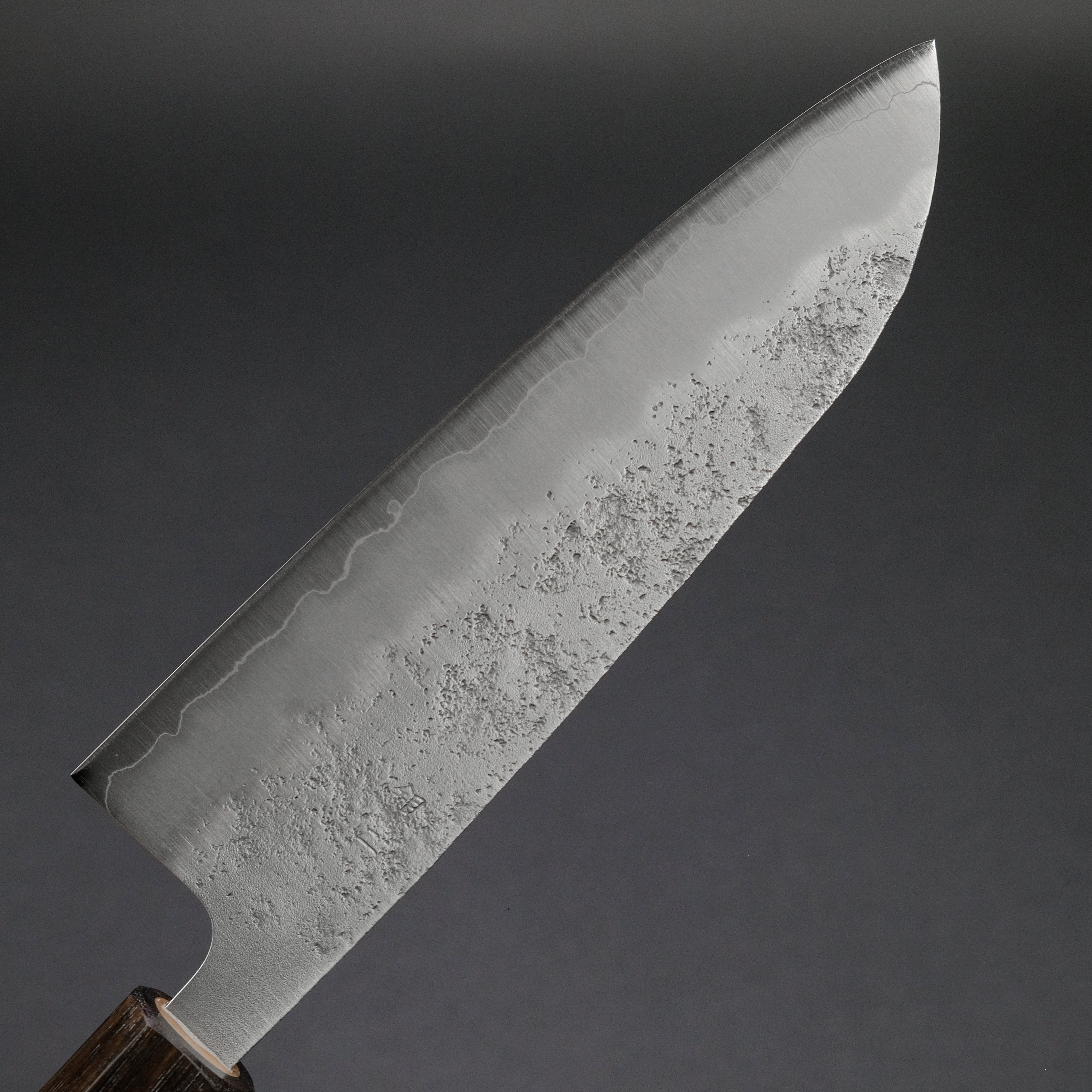 Hitohira Futana S3 Nashiji Santoku Knife 170mm - Japanese Chef Knife with Cherry Wood Handle - Perfect for Slicing, Dicing, and Chopping Vegetables, Meat, and Fish
