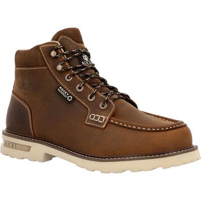 Rocky Grindstone XTR Waterproof Work Boots for Men - Durable Steel Toe Construction for Construction, Hiking & Outdoor Work
