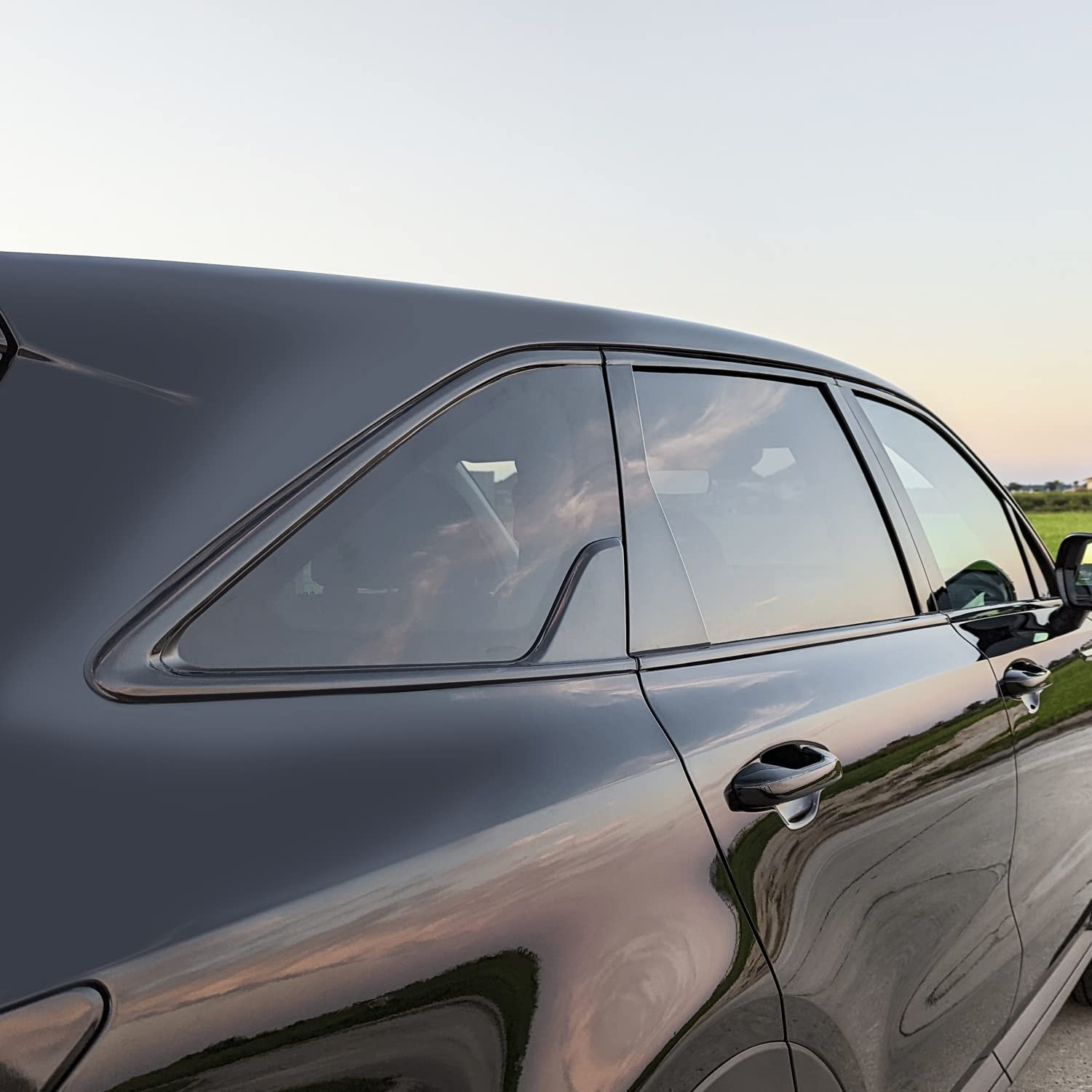 SlickMod Gloss Black Chrome Delete Vinyl Overlay Kit for 2021-2023 Kia Sorento - Window Trim Blackout Cover - Upgrade Your Car's Exterior Style for a Sleek Look (Perfect for Car Enthusiasts & Customization)