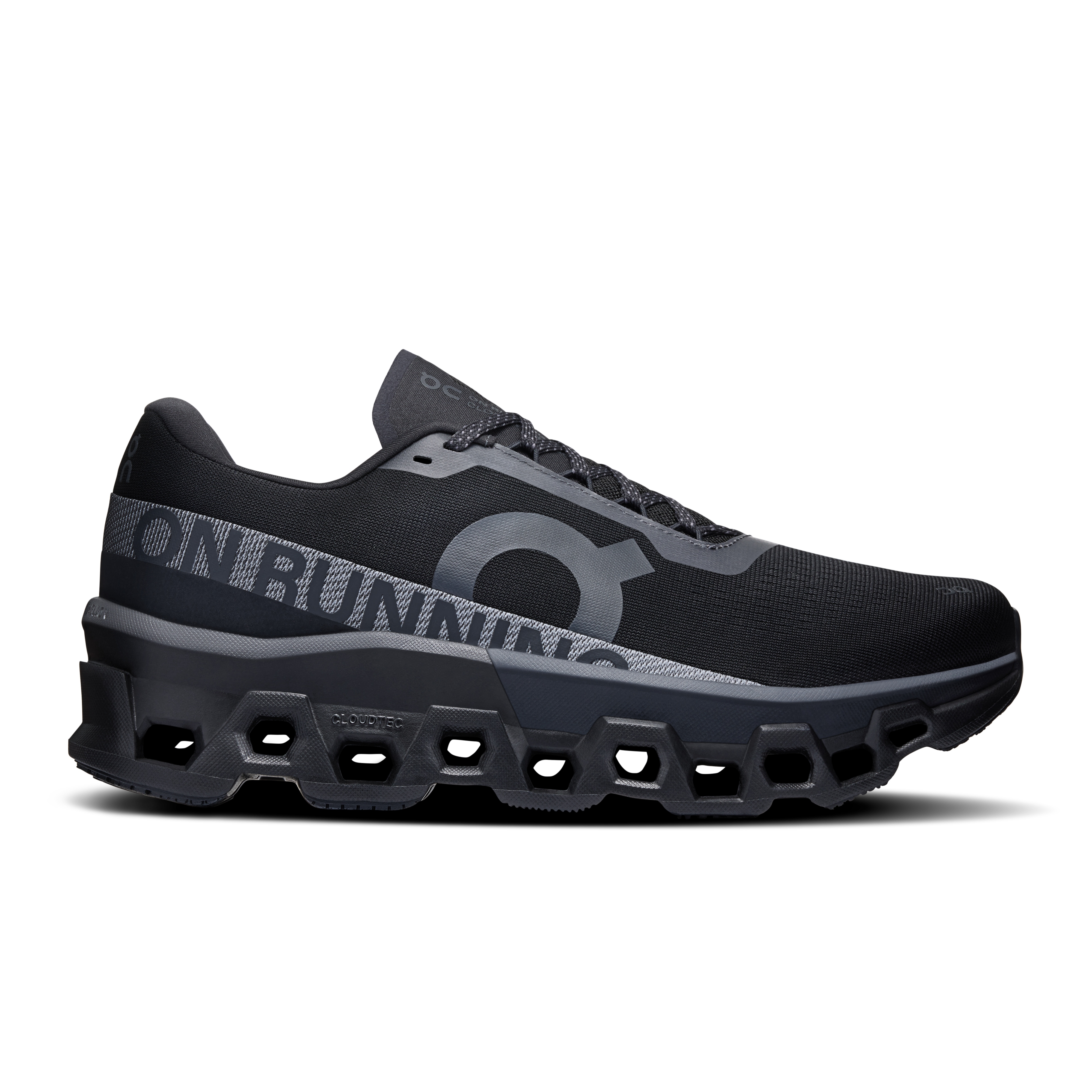 On Running Men's Cloudmonster 2 Running Shoes - Black / Black - Lightweight Cushioned Sneakers for Marathon Training & Road Running