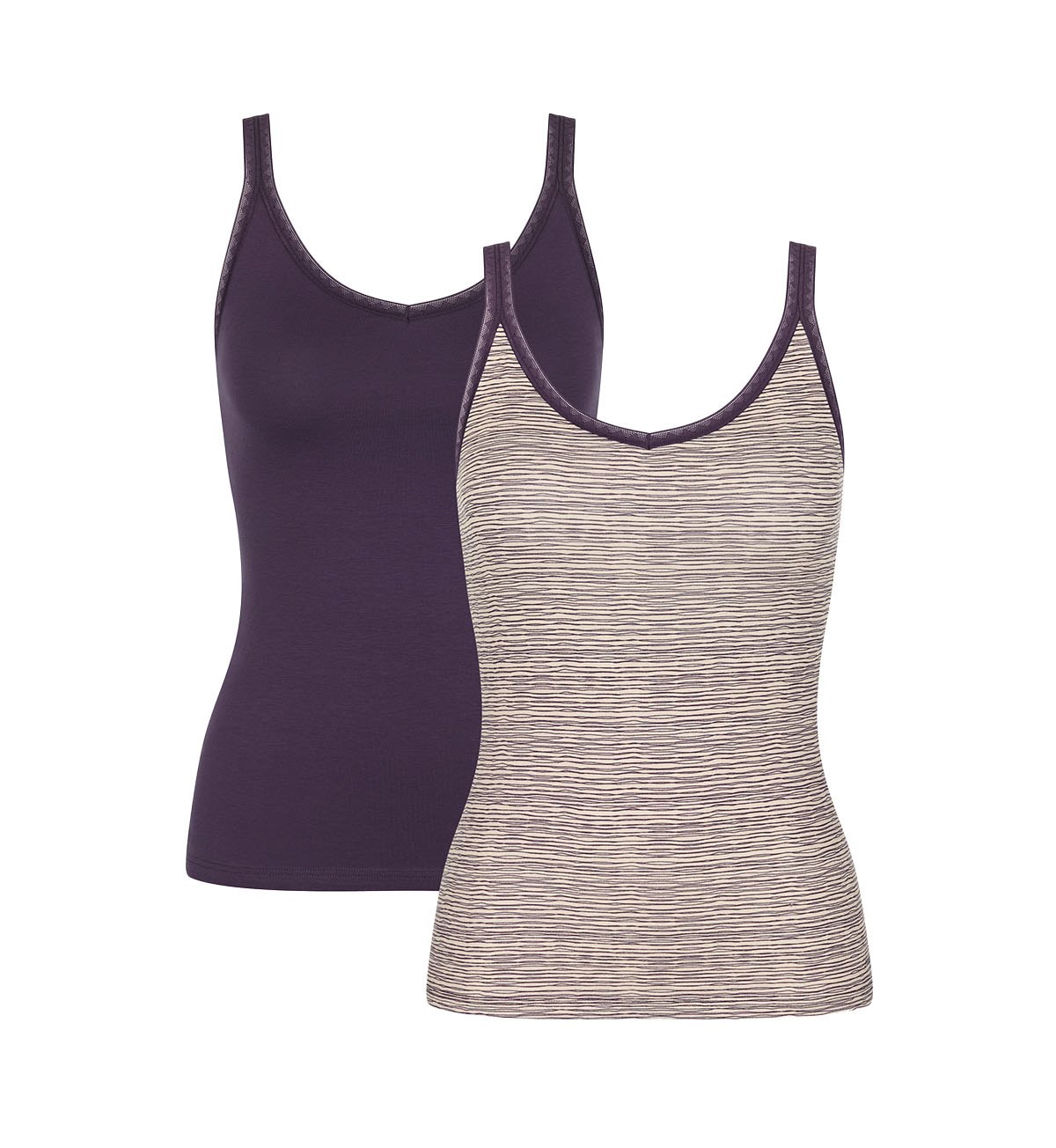 SLOGGI GO TOP 2-Pack Women's Comfortable Seamless Bras - Perfect for Yoga, Workout & Everyday Wear