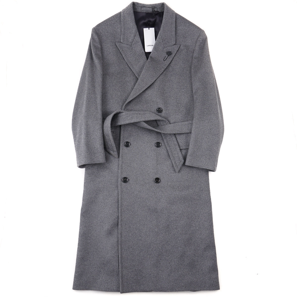 Luxury Lardini Pure Cashmere Long Overcoat for Men - Premium Winter Warm Coat | Formal & Business Occasions, Office Wear, Special Events