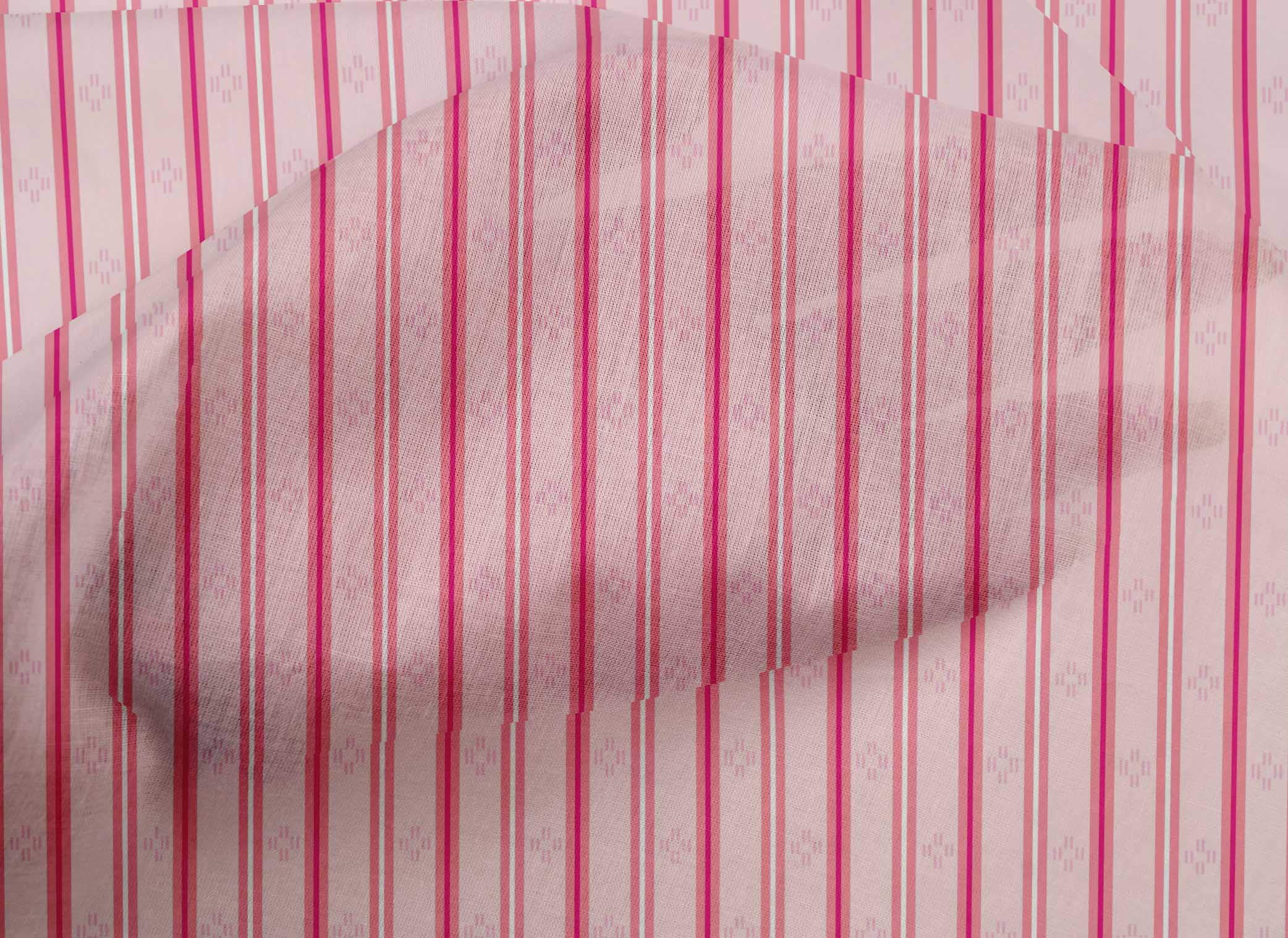 oneOone Cotton Poplin Fabric - Shadow Stripe Print Fabric by The Yard, 56 Inch Wide - Perfect for Quilting, Dressmaking & Home Decor Projects