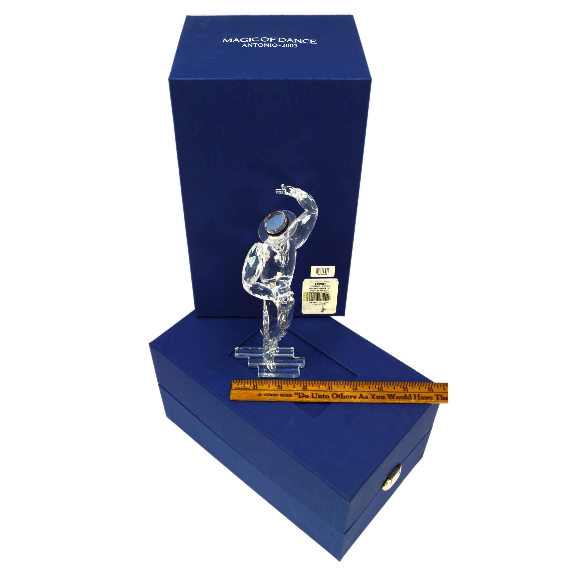 2003 Swarovski Crystal Antonio Figurine with Stand - Magic of Dance #606441 in Original Box | Elegant Home Decor & Collector's Item for Dance Enthusiasts