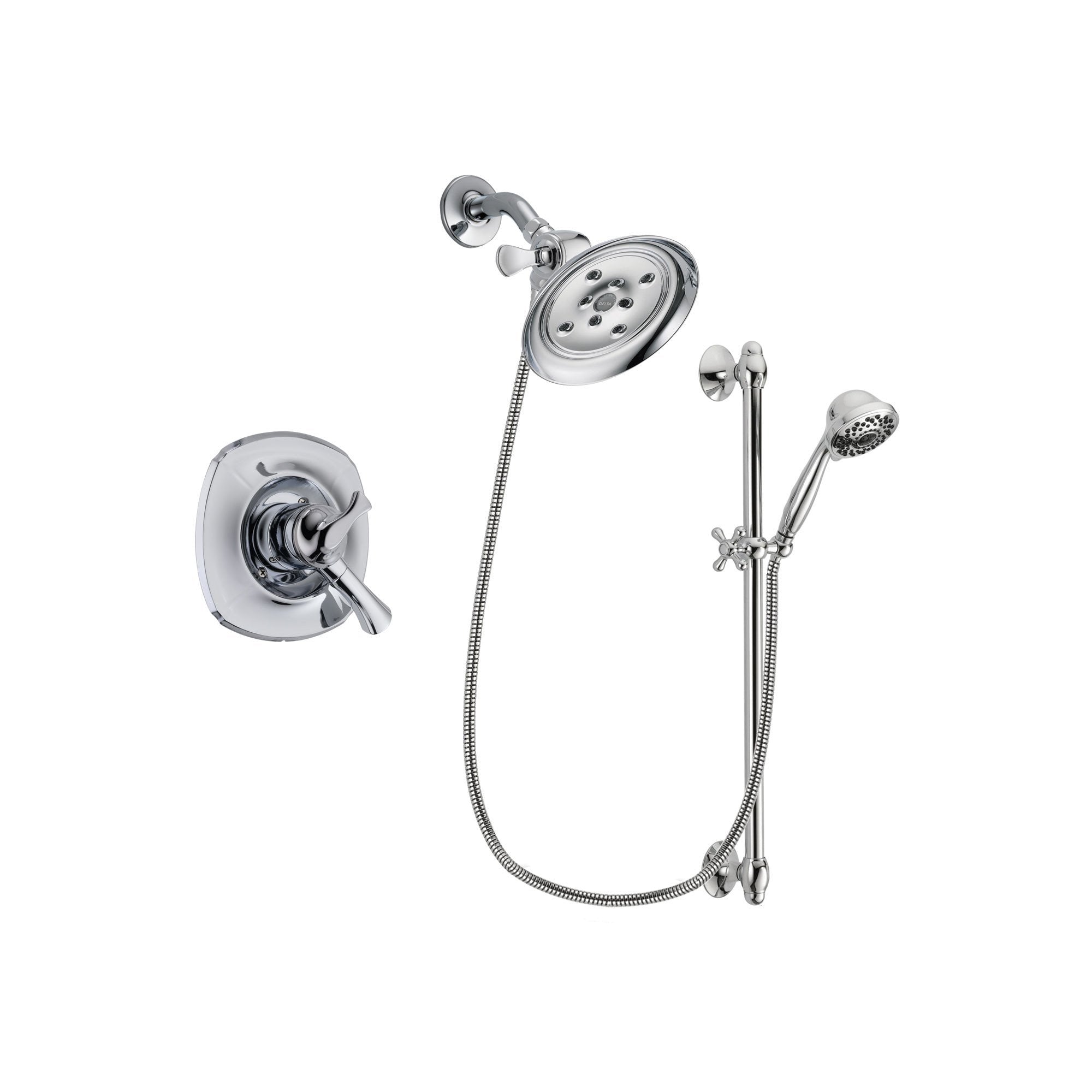 Delta Addison Chrome Shower Faucet System with Showerhead & Hand Shower DSP0658V - Perfect for Modern Bathroom Renovations & Spa-Like Shower Experience