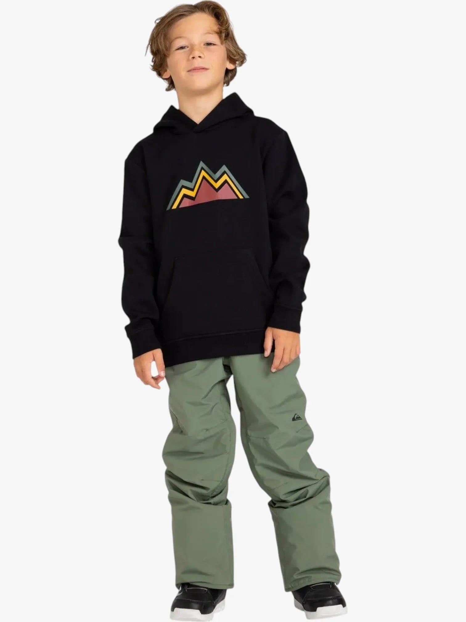 Quiksilver Snow Estate Kids' Snow Pants - Green | Waterproof & Insulated Winter Snowboard Pants for Boys & Girls - Skiing, Snowboarding & Outdoor Winter Activities