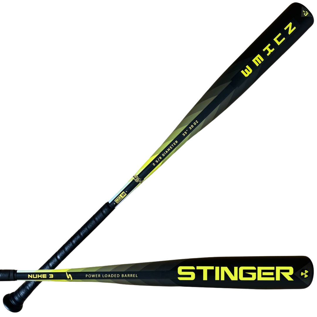 Stinger Nuke 3 BBCOR Baseball Bat - USA Certified for High School & College Players | Perfect for Power Hitters & Game Performance