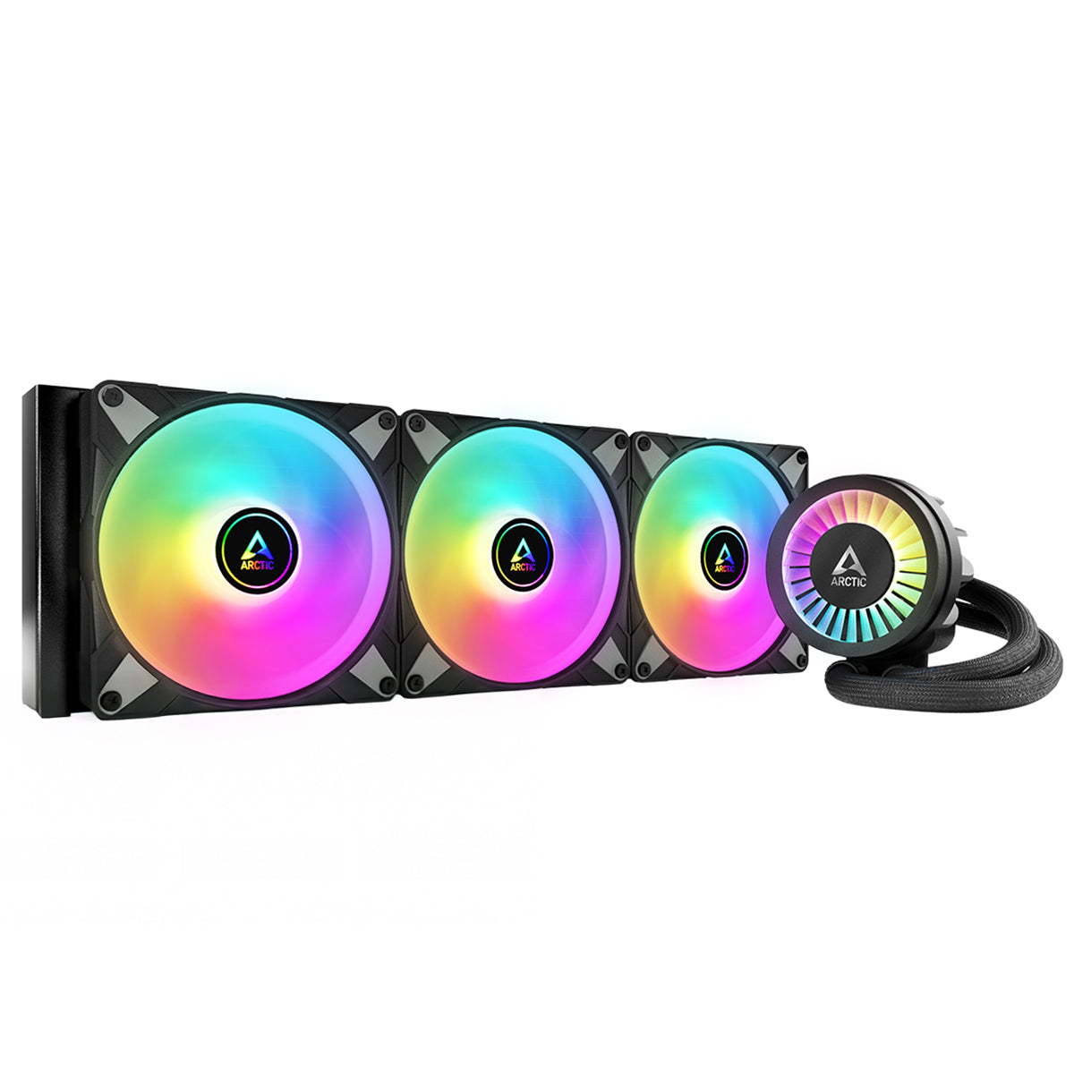 Arctic Liquid Freezer III 420 A-RGB All-in-One CPU Liquid Cooler - High Performance Cooling for Gaming PCs & Workstations - Perfect for Overclocking & Silent Operation