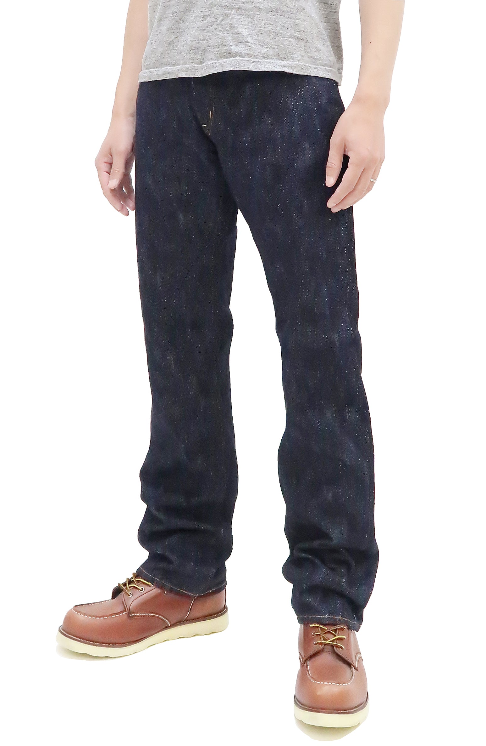 Kojima Genes Men's 19oz Selvedge Slub Denim Jeans - Regular Fit Straight Leg with Zipper Fly (RNB1000RZ) | Premium Raw Denim for Casual Wear & Everyday Style