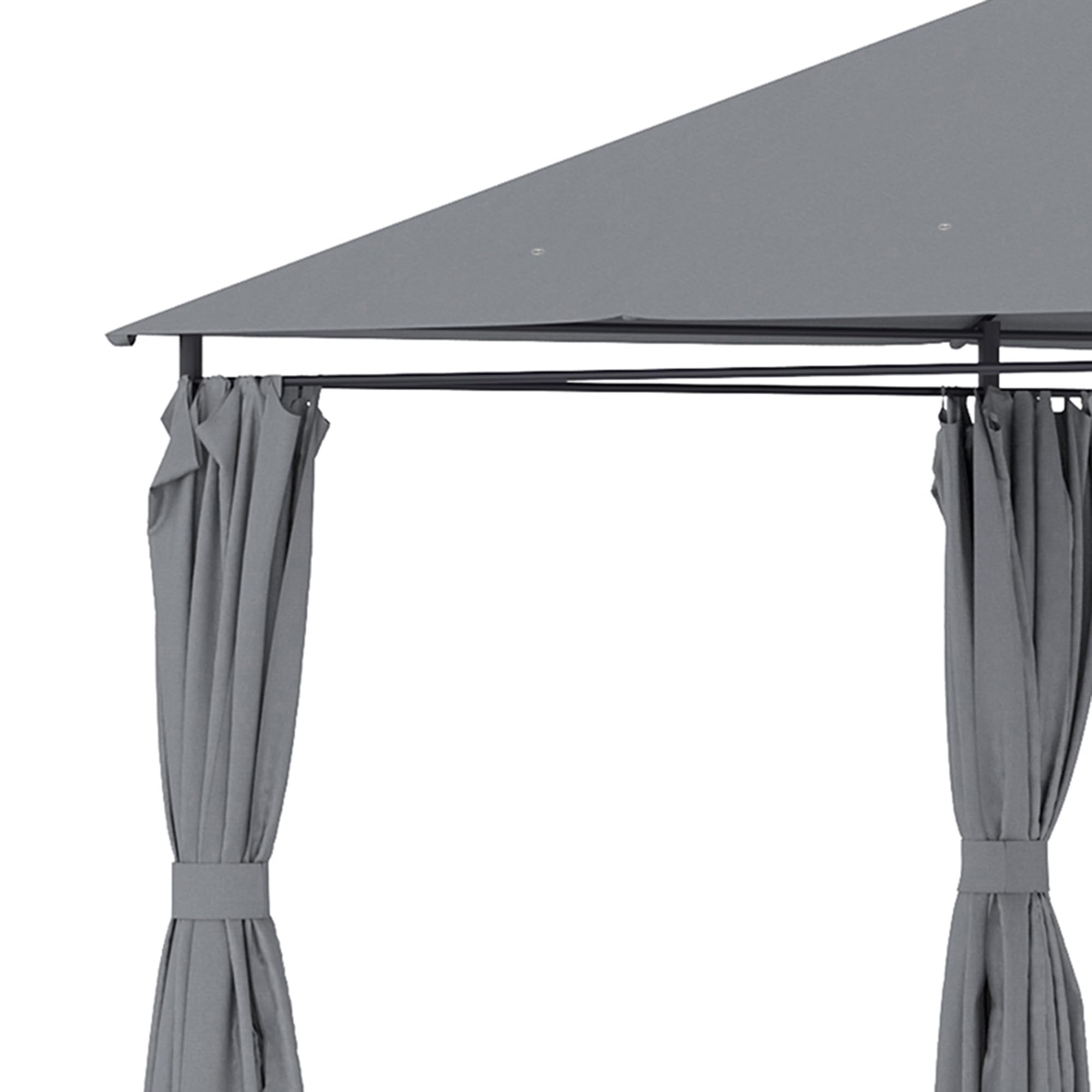 Outsunny 10' x 13' Outdoor Gazebo Canopy with 6 Removable Sidewalls, Steel Frame Patio Shelter for Garden, Backyard, Deck & Lawn - Perfect for Outdoor Dining, Parties & Shade (Gray)