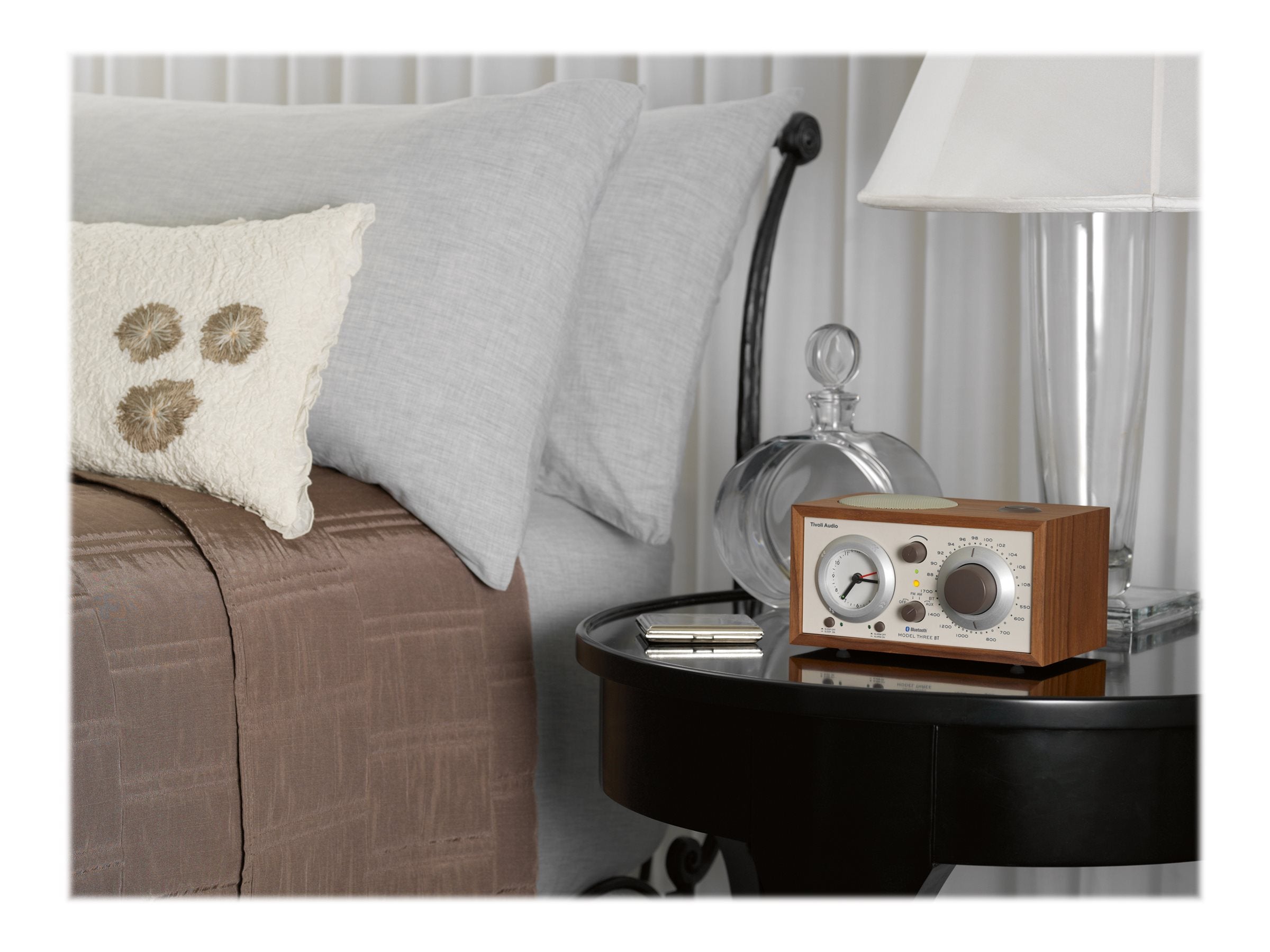 Tivoli Audio Henry Kloss Model Three BT - Premium Bluetooth Tabletop Radio with Classic Design & Rich Sound | Perfect for Home, Office, and Bedroom Listening