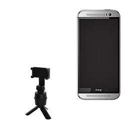 BoxWave HTC One (M9) Plus Stand and Mount with PivotTrack Selfie Technology - Jet Black Smartphone Holder for Video Calls, Live Streaming & Hands-Free Viewing