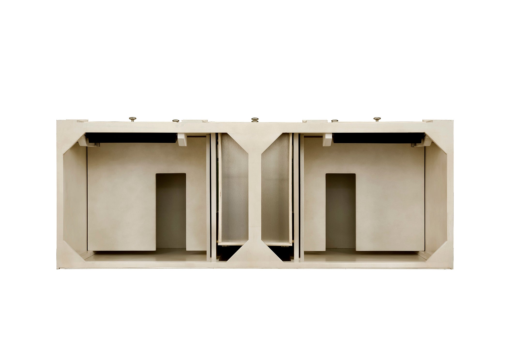 Bristol 60-Inch Double Vanity in Vintage Vanilla - Elegant Bathroom Vanity with Dual Sinks for Master Bathroom Remodel