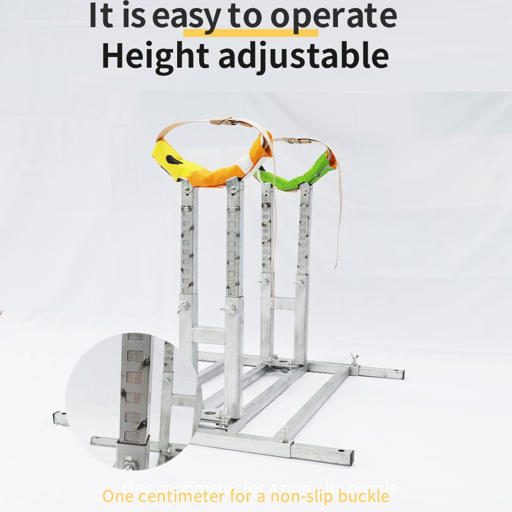 Stainless Steel Adjustable Dog Breeding Stand - Height & Length Customizable Pet Breeding Bracket for Small to Medium Dogs | Durable Breeding Accessories for Professional Breeders & Home Use