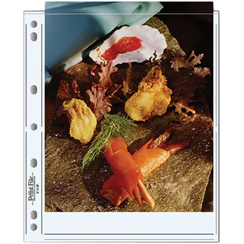 Print File 810 2P Archival Storage Pages for 8x10 Photos - Acid-Free Photo Protector Sleeves (25 Pack) - Perfect for Organizing Family Photos, Artwork & Professional Prints