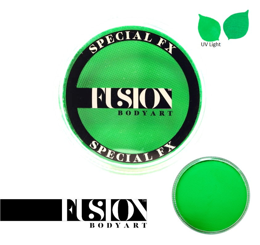 FUSION BODY ART UV Neon Green 32G Tattoo Needles - Professional Tattoo Supplies for Vibrant UV Ink Designs