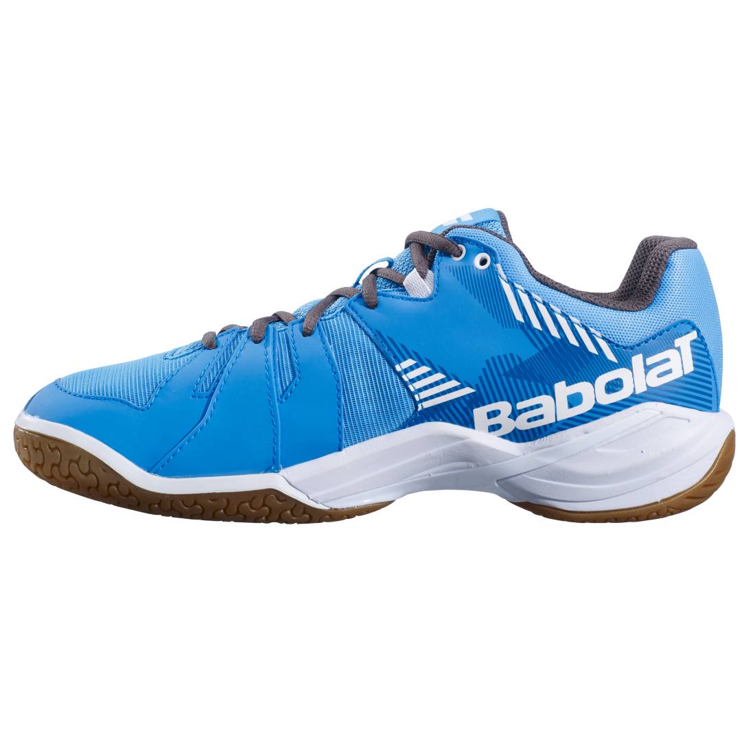 Babolat Shadow Spirit Men's Indoor Court Shoes - Lightweight Tennis Shoes for Badminton & Volleyball - Non-Marking Rubber Sole - Blue/Black - Perfect for Indoor Sports & Gym Training