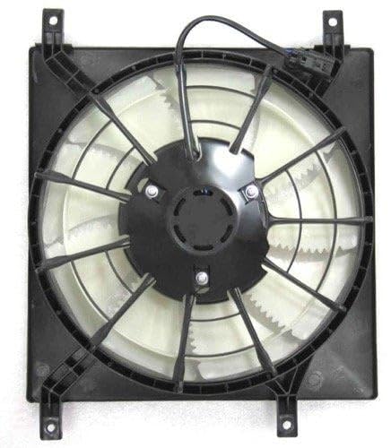 Go-Parts - 9 Inch Condenser Fan Assembly Compatible with 2007-2013 Suzuki SX4 2.0L L4 GAS Hatchback/Sedan - Forced Air Cooling System - Perfect for AWD/FWD Automatic/Manual Transmission - Ideal for Engine Overheating Prevention & Summer Driving