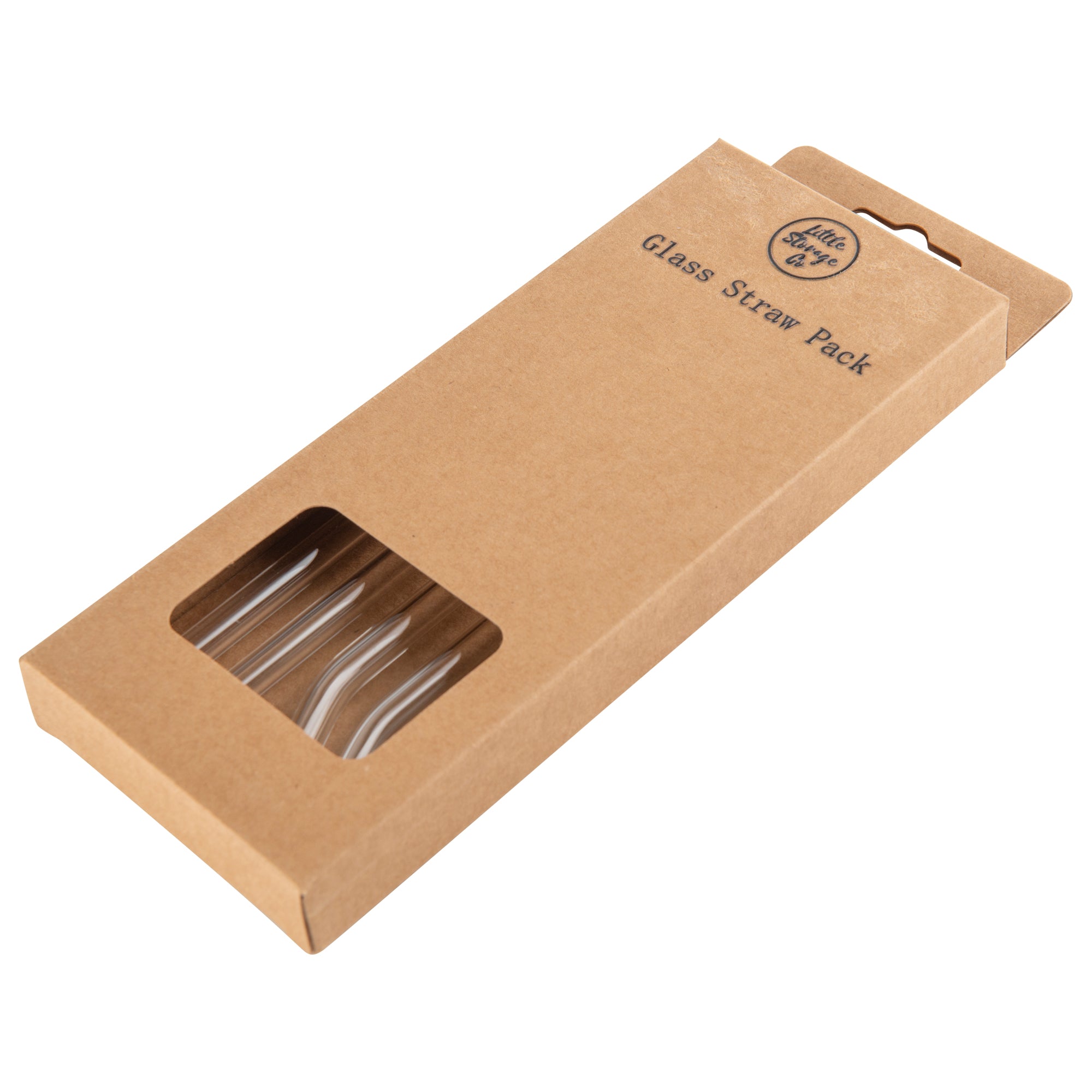 4-Pack Reusable Glass Drinking Straws - Eco-Friendly, BPA-Free, Durable for Smoothies, Iced Coffee & Cocktails - Perfect for Home, Office & Travel