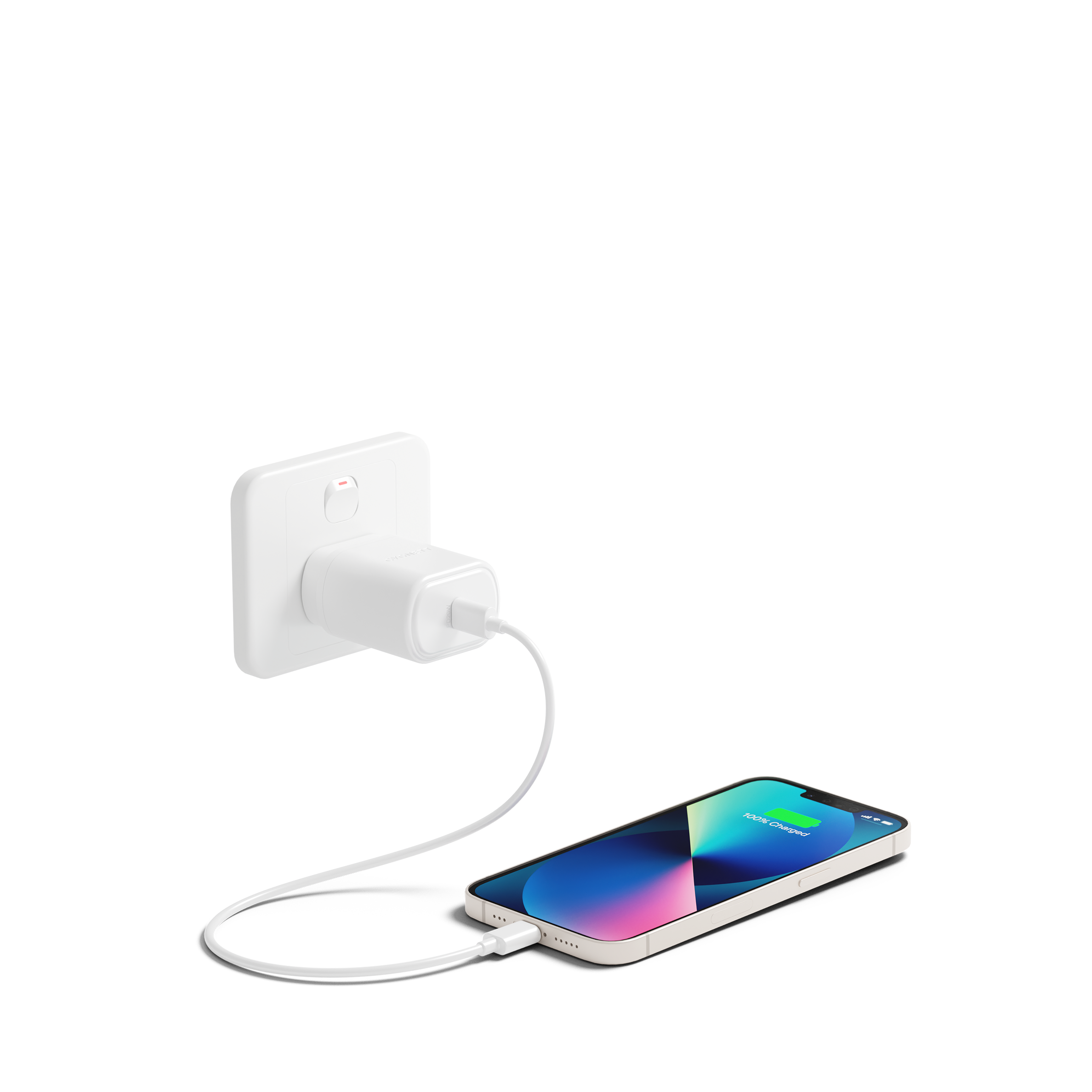 20W USB C Wall Charger Fast Charging Block with 1.2M Lightning to USB C Cable - Compatible with iPhone 14/13/12/11/Pro/Max, iPad & AirPods | Perfect for Home, Office & Travel