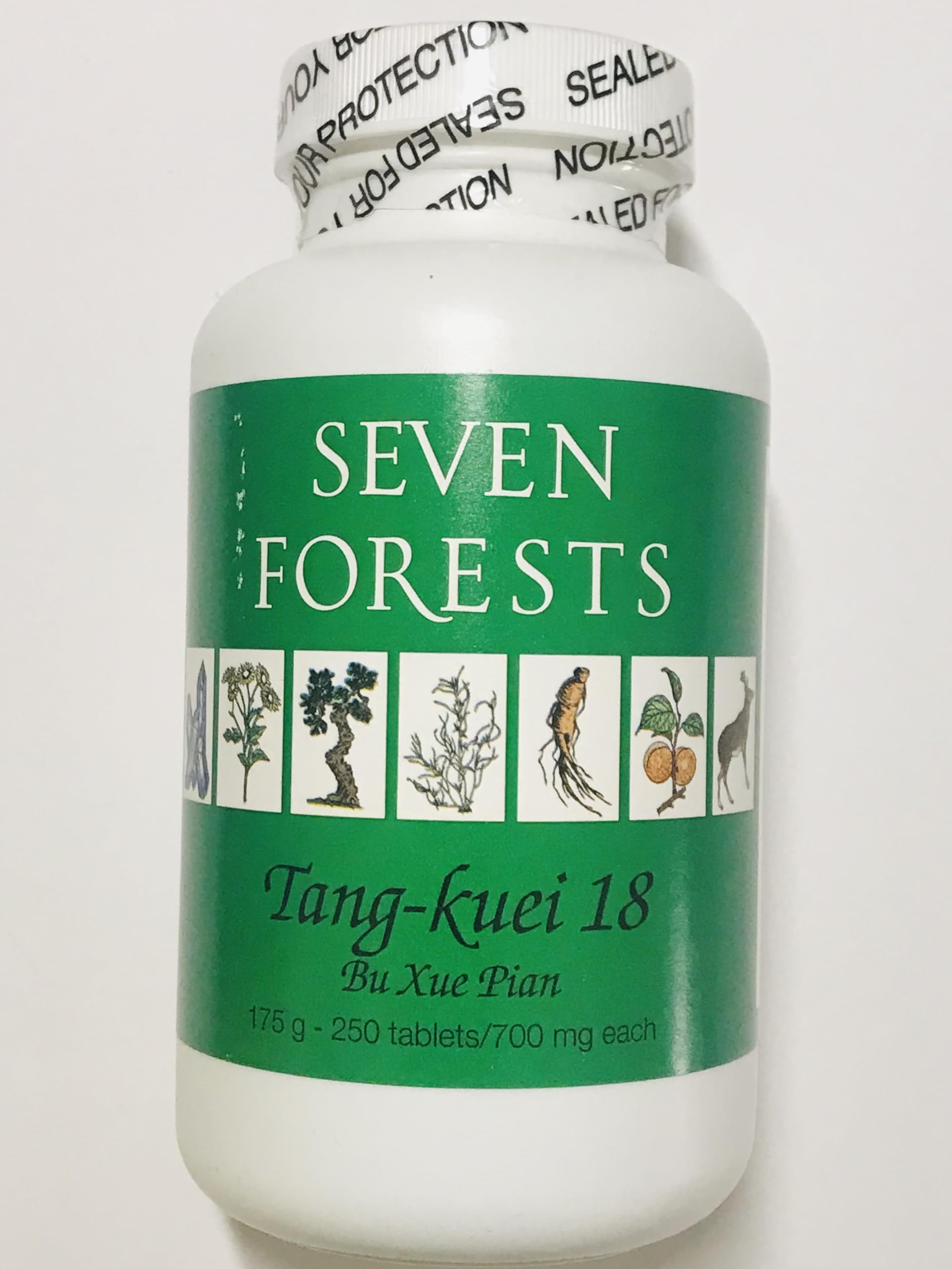 Seven Forests Tang-kuei 18 Tablets - 700mg Herbal Supplement for Women's Wellness