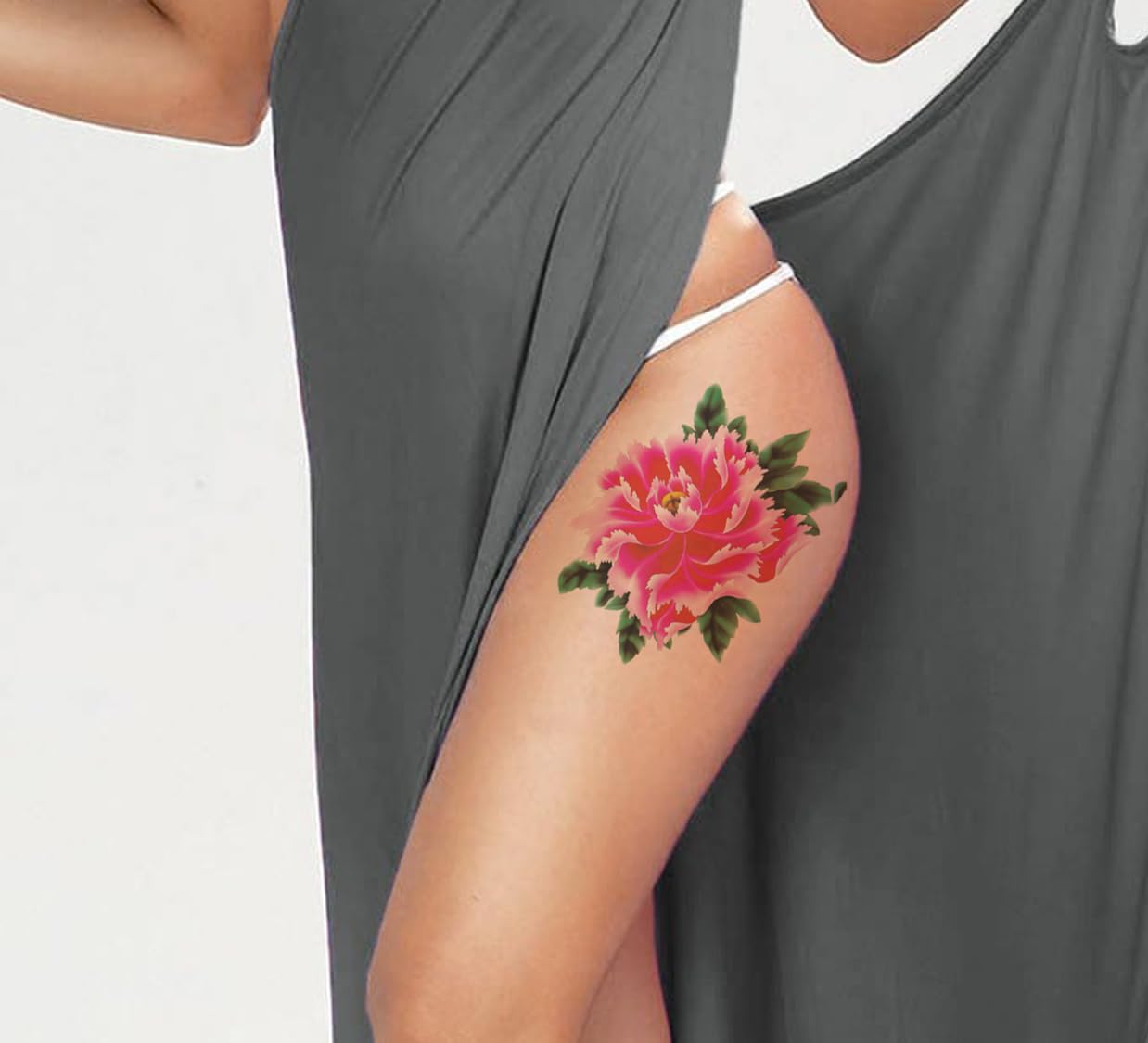 3D Temporary Tattoo Stickers for Men & Women - Waterproof Fake Tattoos with Flowers, Butterflies, Stars & Angel Designs - Dark Desire & Honeymoon Collection - Realistic Body Art (19x9cm) - Perfect for Parties, Halloween, Cosplay & Fashion Statements