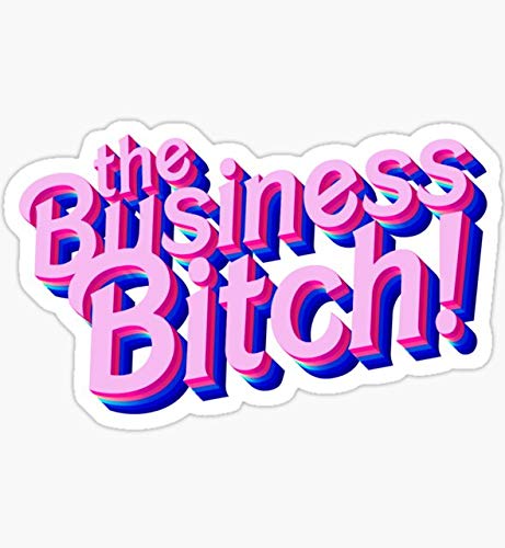 The Business Bitch Sticker - Funny Vinyl Decal for Cars, Trucks, Laptops, Phones & Walls - Waterproof & Durable Graphic Sticker for Office, Home or Gifts - Perfect for Windows, Vehicles & Personalizing Devices