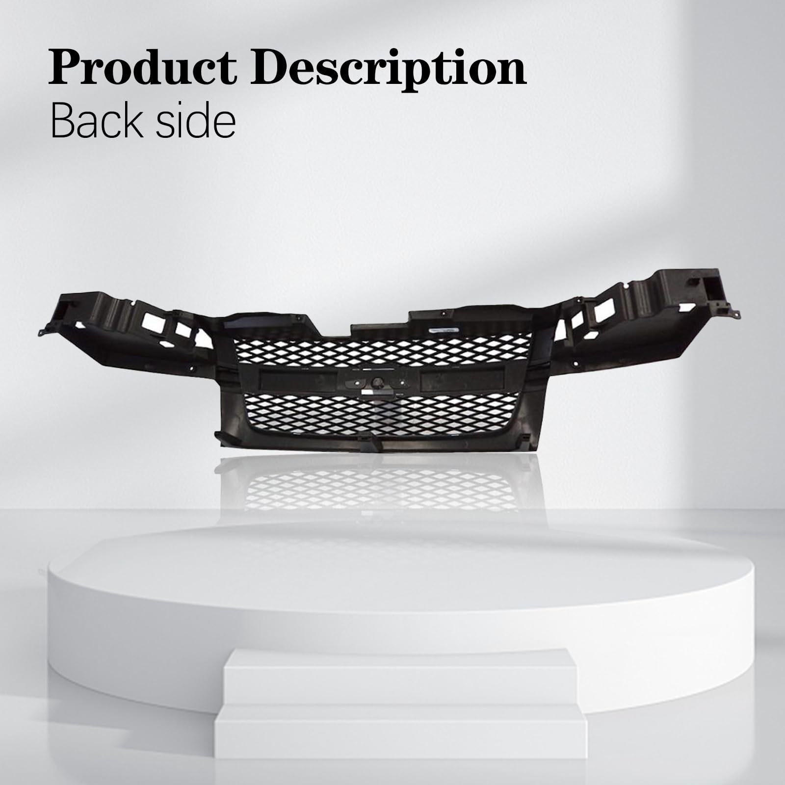 Dark Gray Front Grille with Mesh Insert for 2004-2012 Chevrolet Colorado (No Center Bar) - Upgrade Your Truck's Style & Protection for Off-Road & Daily Driving