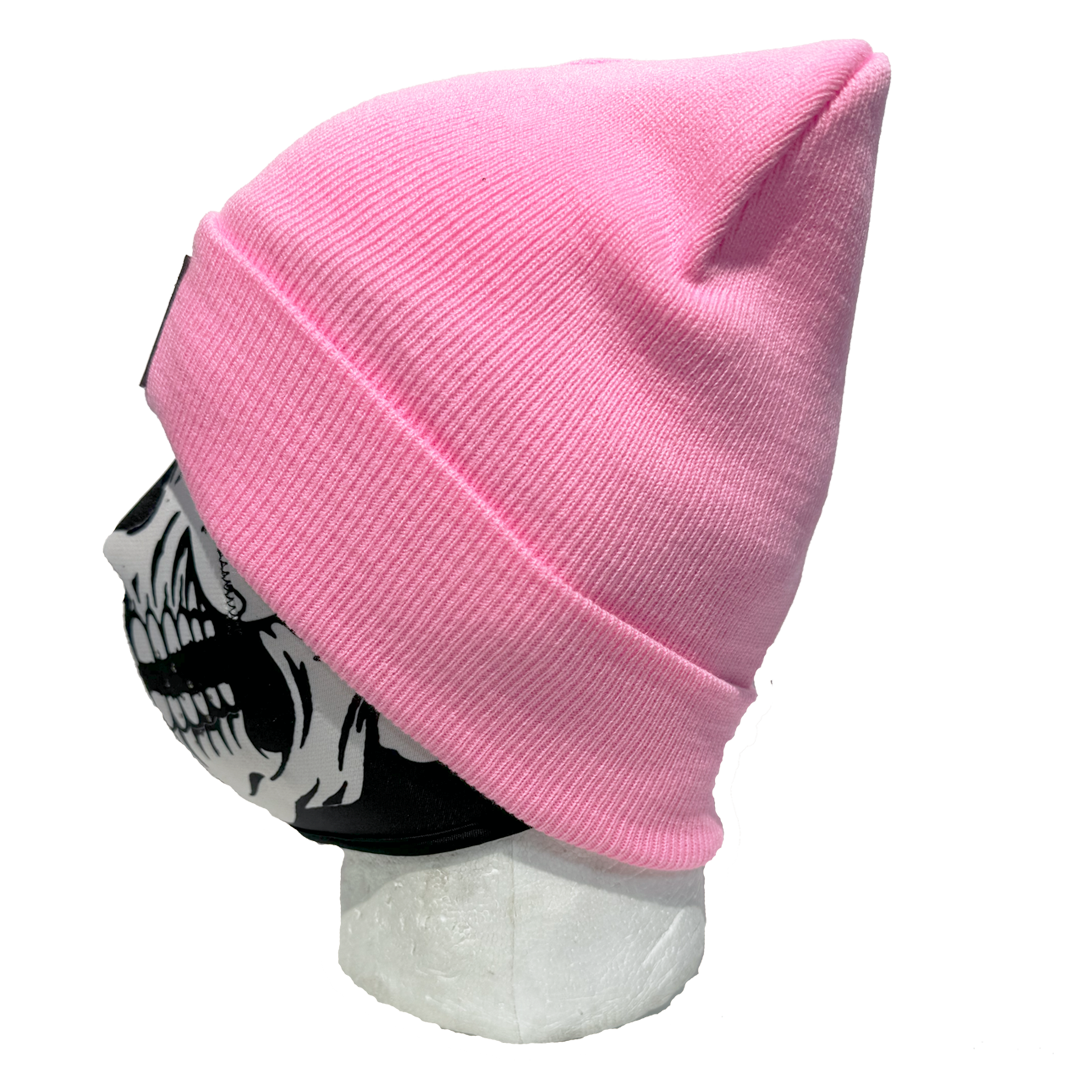 Eagle Leather Knit Beanie for Men & Women - Winter Warm Wool Blend Hat for Outdoor Activities, Hiking, and Casual Wear