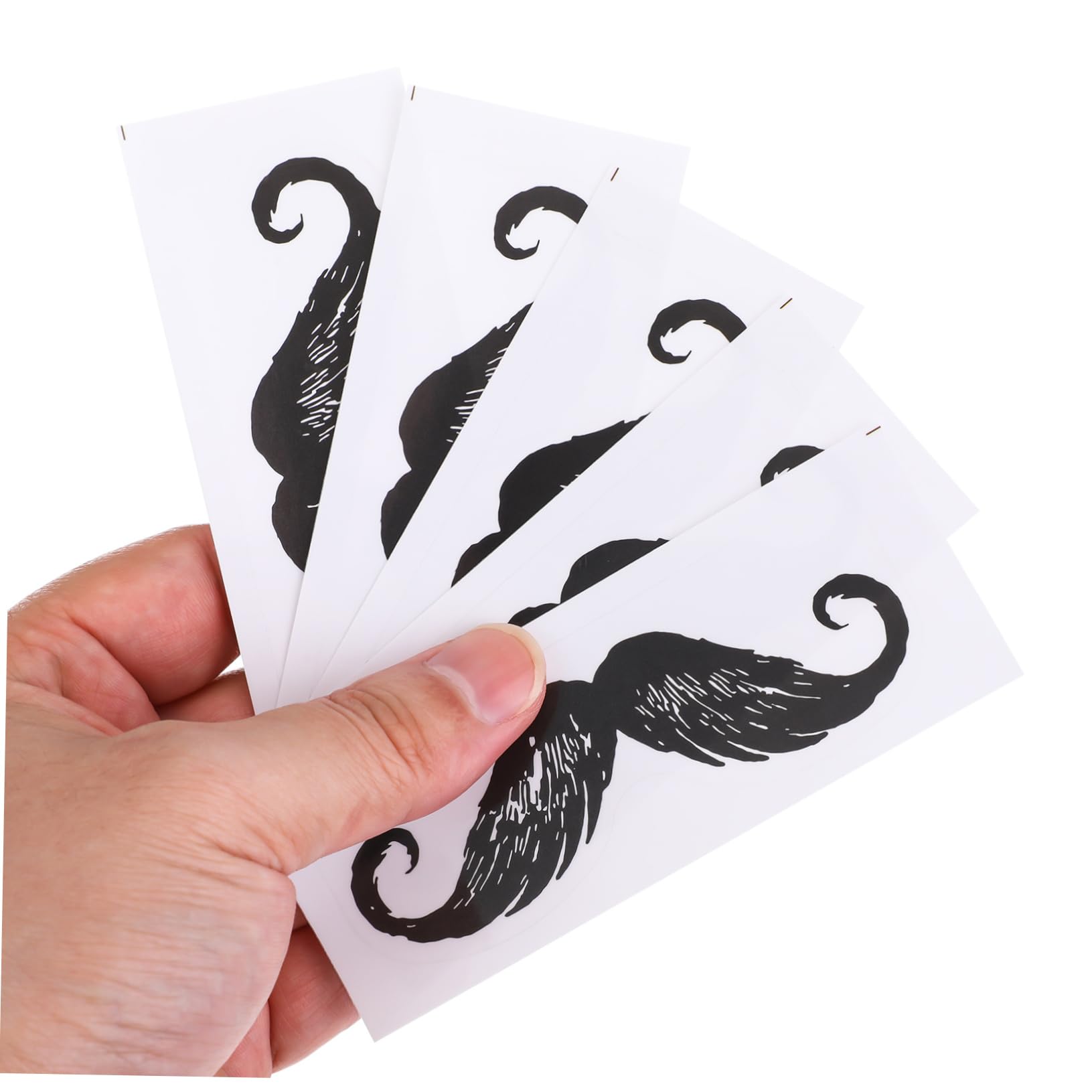 50pcs Mustache Waxing Stickers for Nose Hair Removal - Low Pain PP Material Sticker Set with Mustache Guards - No Residue & Beginner Friendly | Perfect for Home Waxing, Salon Use & DIY Hair Removal