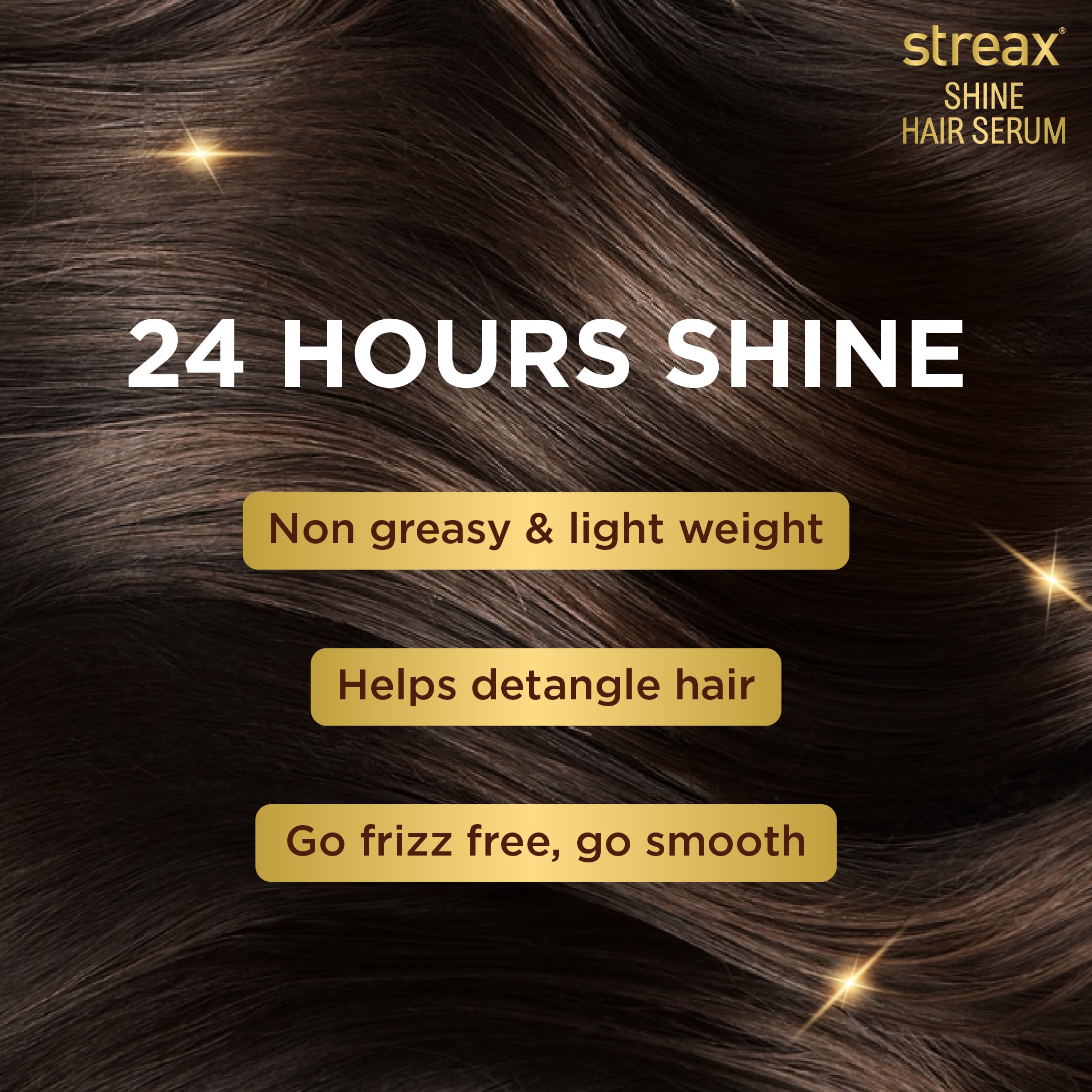 Streax Walnut Oil Hair Serum for Dry & Frizzy Hair - 45ml | Smoothing & Shine Treatment | Perfect for Daily Hair Care & Styling