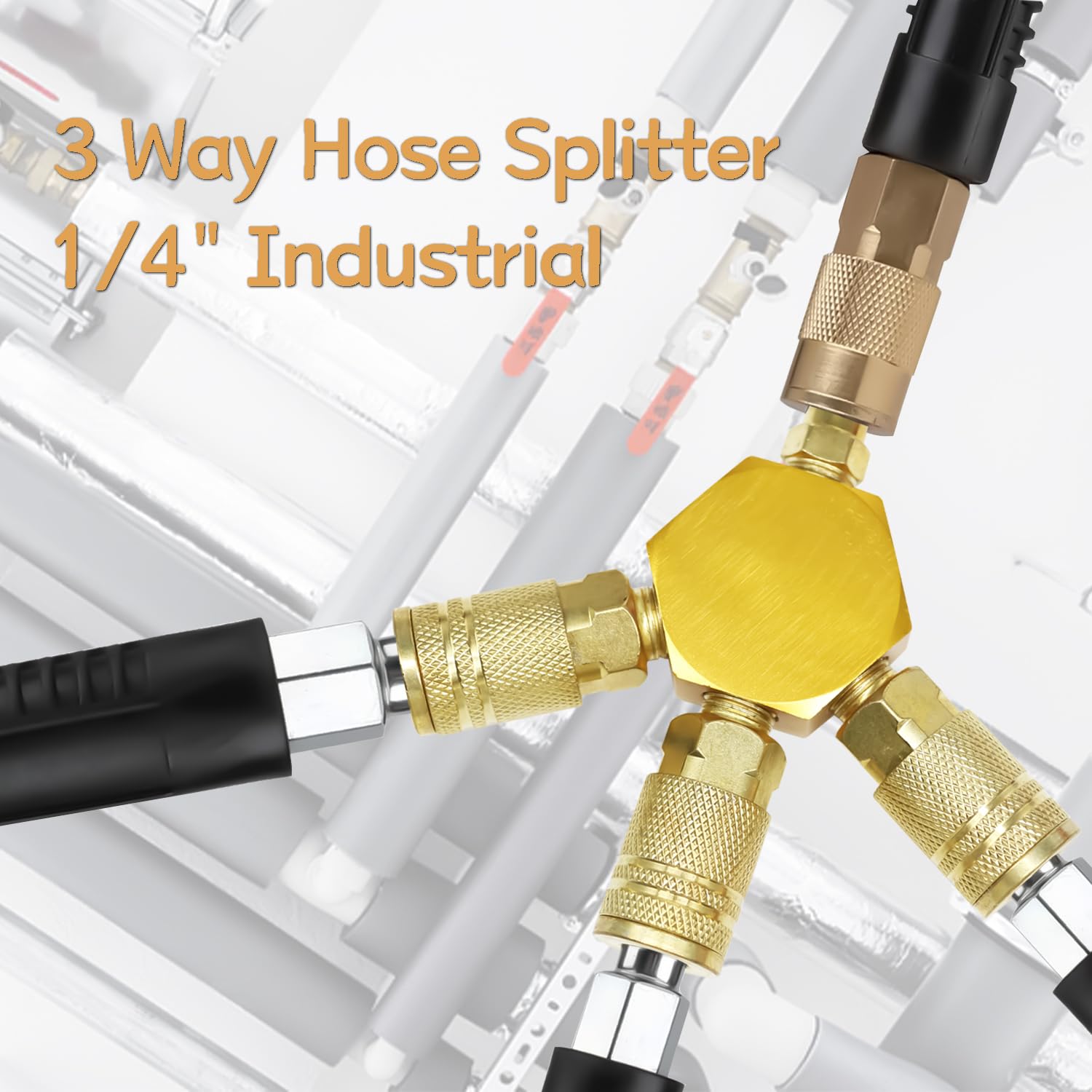 3 Way Hose Splitter 1/4