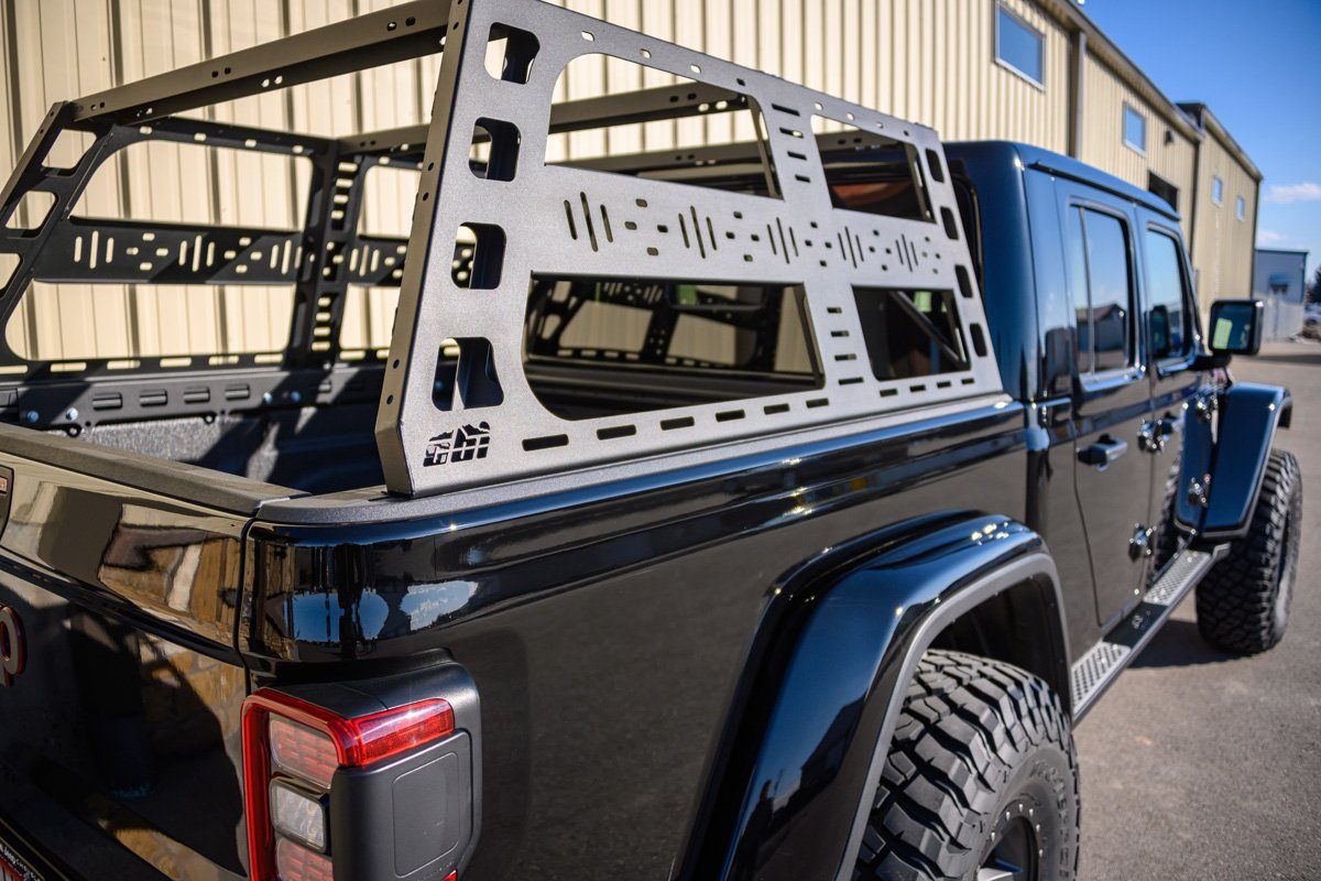 2024 Jeep Gladiator (JT) CBI Off-Road Cab Height Bed Rack - Heavy Duty Roof Rack System for Overlanding & Adventure Gear Storage