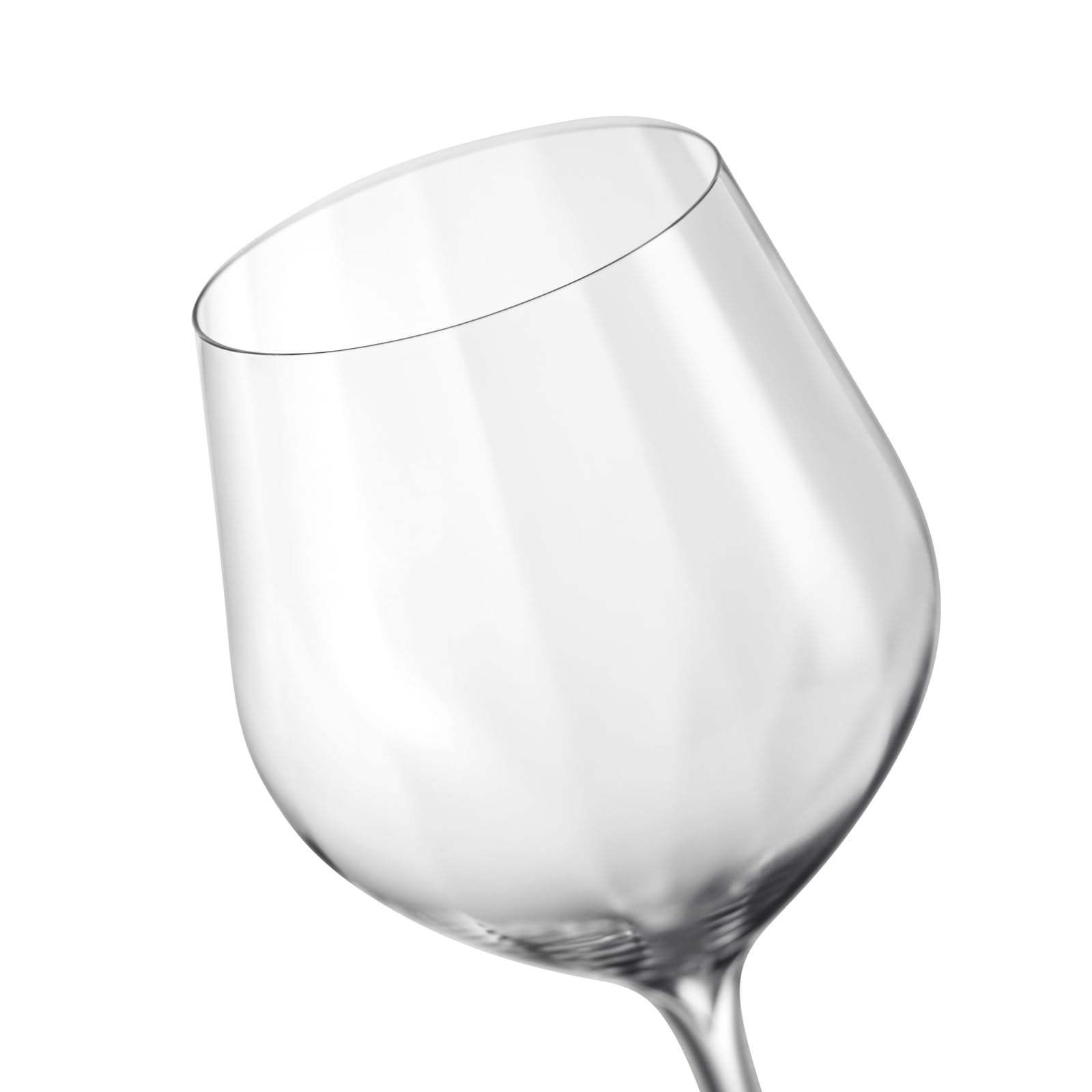 Premium Waterford Elegance Optic Red Wine Glasses - Set of 2 Crystal Stemware for Cabernet & Merlot - Perfect for Dinner Parties & Romantic Evenings