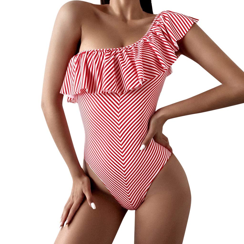 Sexy One-Piece Swimsuit for Women - Backless Solid Color Beach Bikini Swimwear | Perfect for Pool Parties, Summer Vacations & Beach Getaways (Large Size)