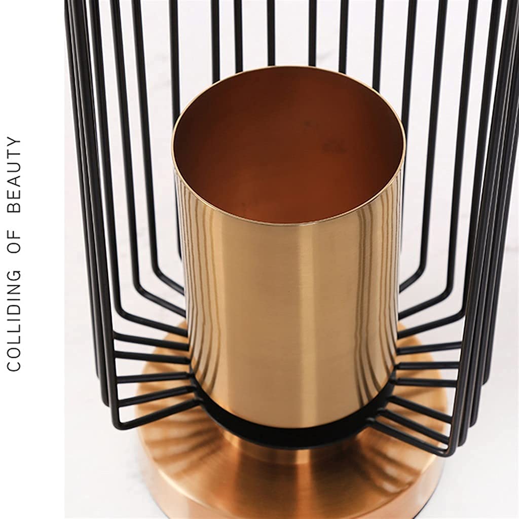 Black Metal Bird Cage Candle Holder - Romantic Home Decor for Candlelight Dinners, Weddings & Table Centerpieces (Black, Size A)